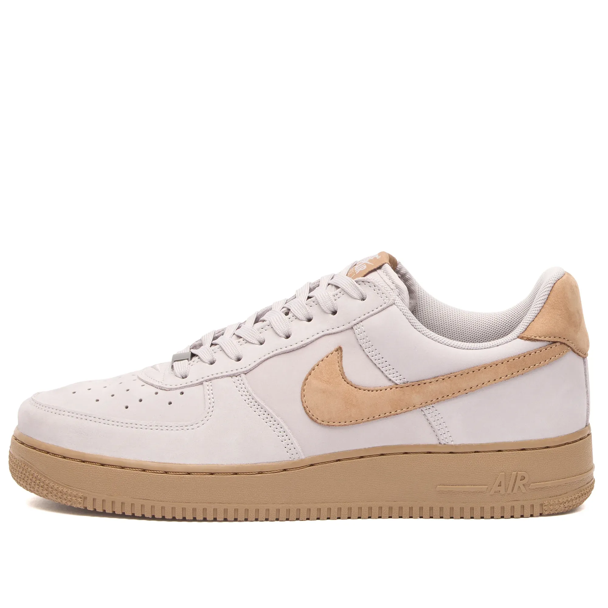 Nike Men's Air Force 1 Low Retro Prm Qs Sneaker Silver Lilac/Taupe