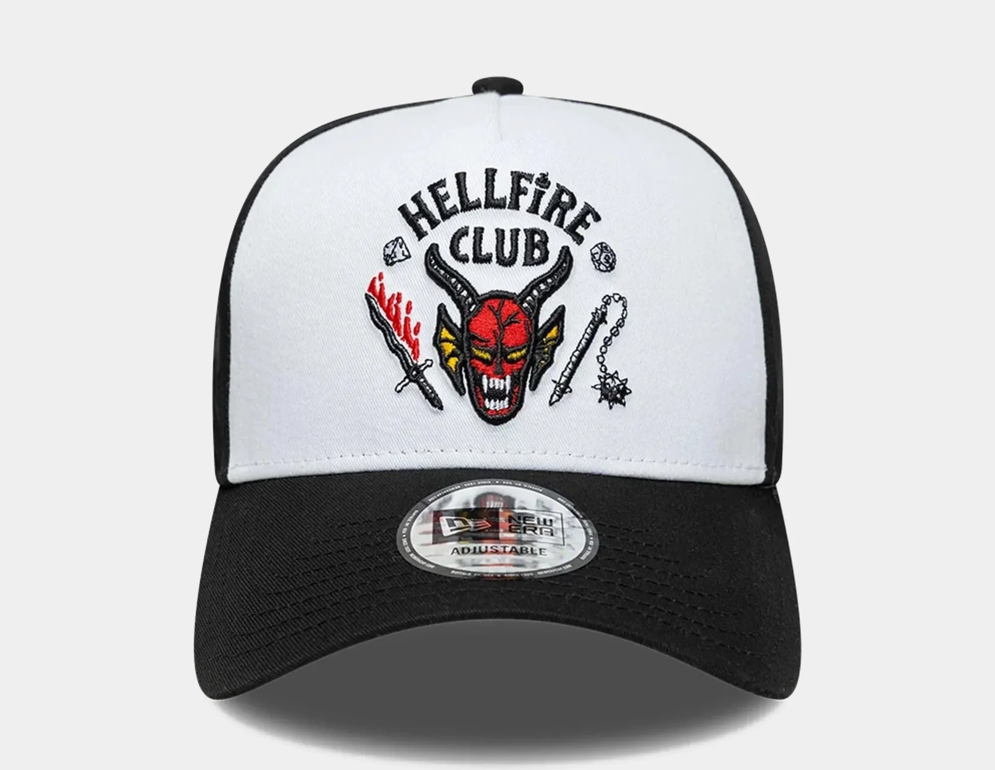 New Era Cap New Era x Stranger Things Hellfire Club 9FORTY A-Frame Cap, Black