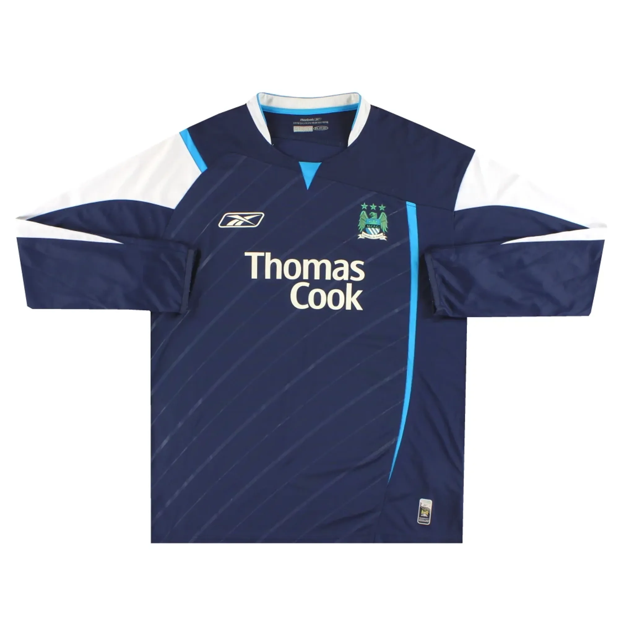 2005-06 Manchester City Reebok Away Shirt L/S L - Manchester City / Very Good 