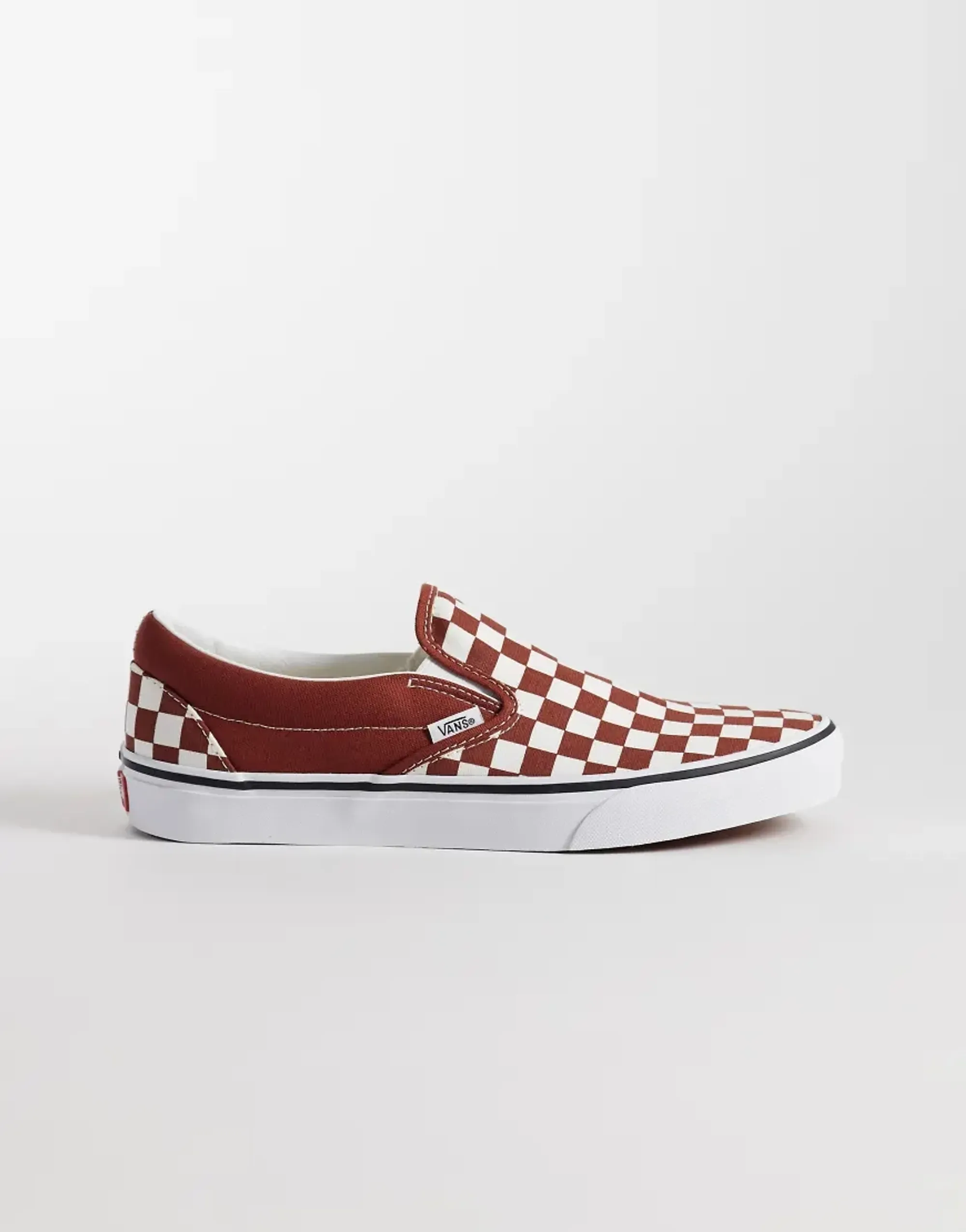 Vans - Classic Slip-On Checkerboard Shoes, Man, Burgundy