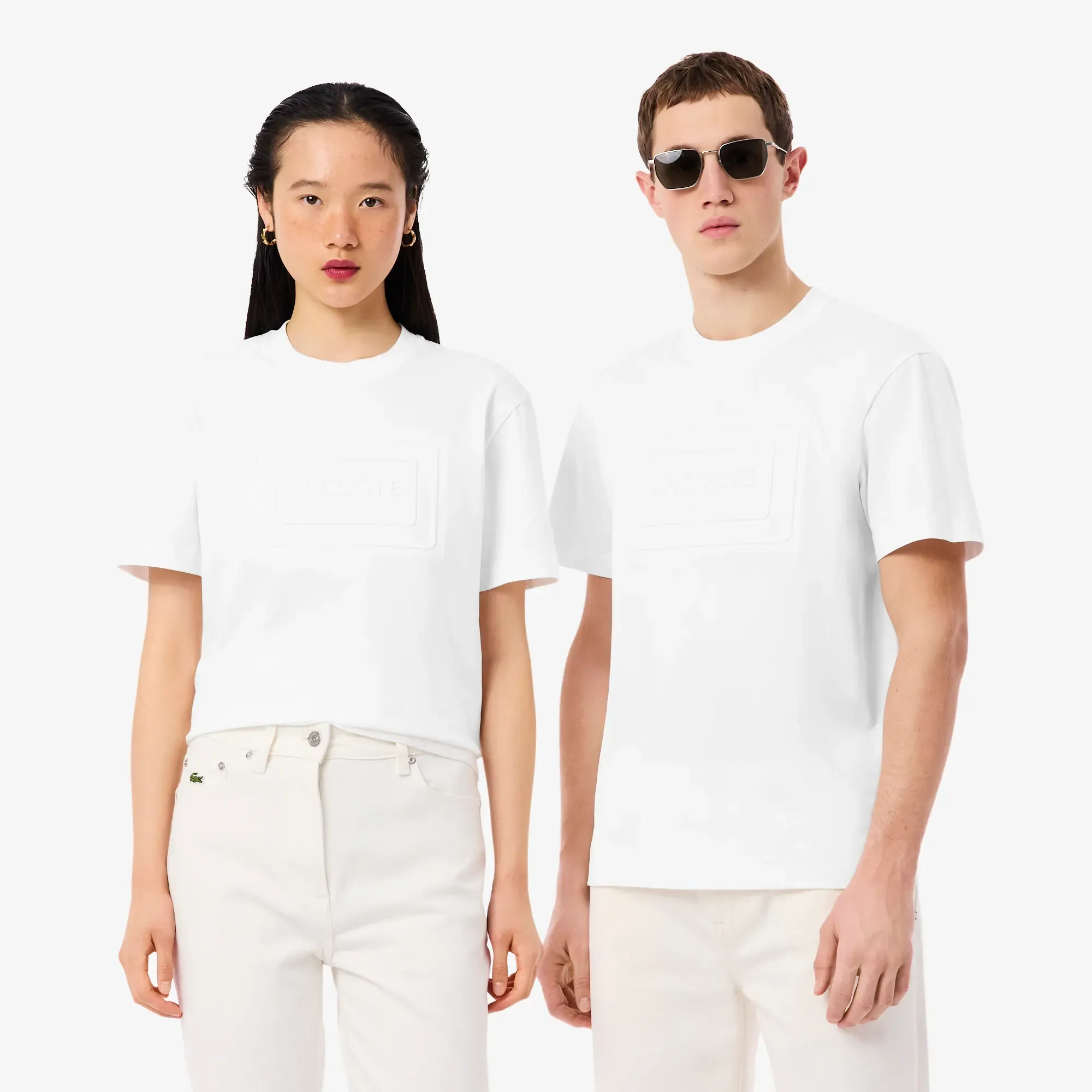 Lacoste Embroidered Cotton T-shirt - White