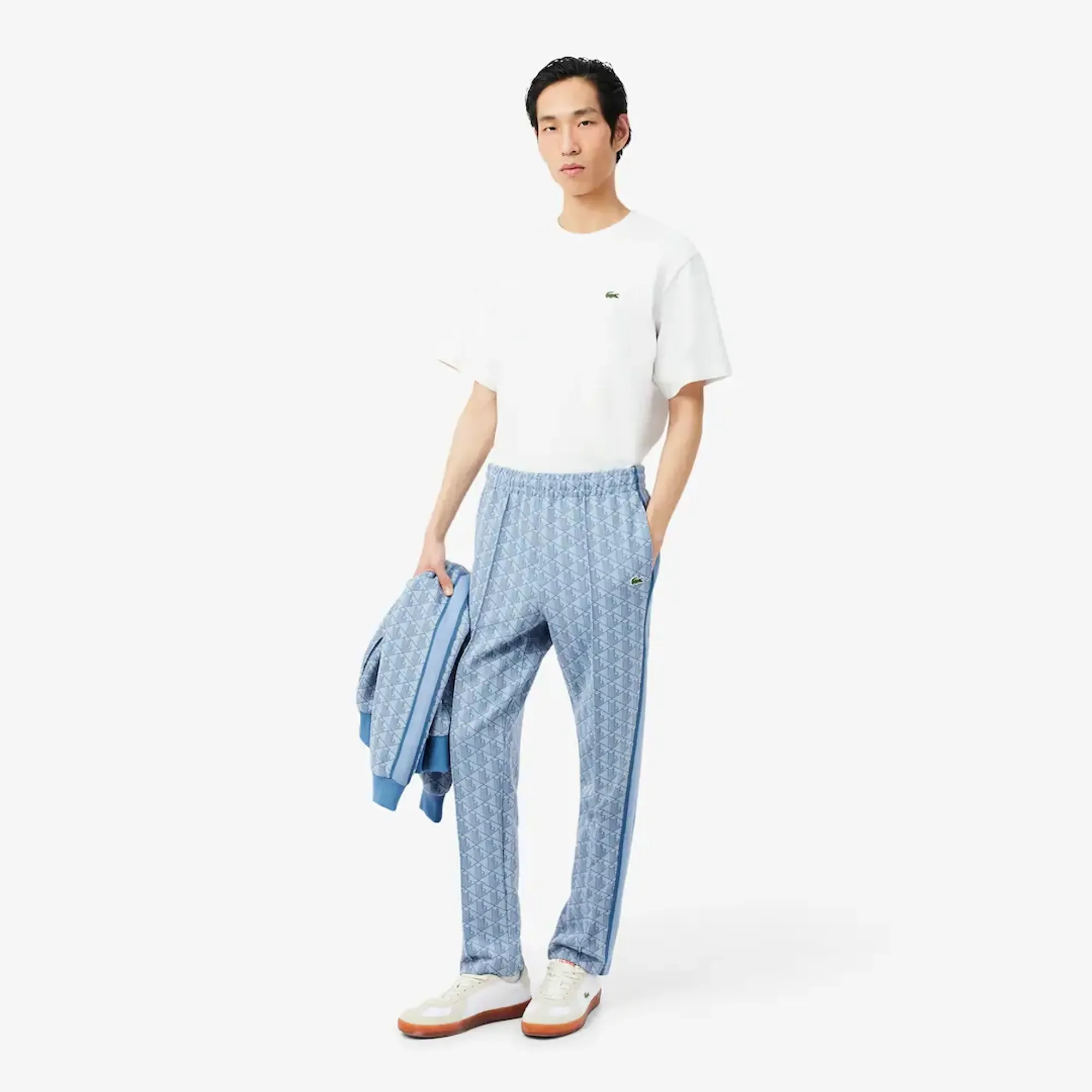 Lacoste Paris Monogram Sweatpants - Bleu Clair / Bleu