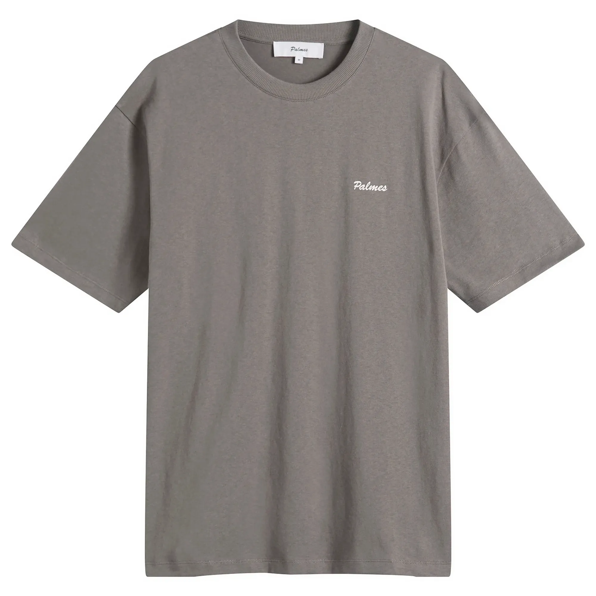 Palmes Men's Logo Stitch T-Shirt Charcoal
