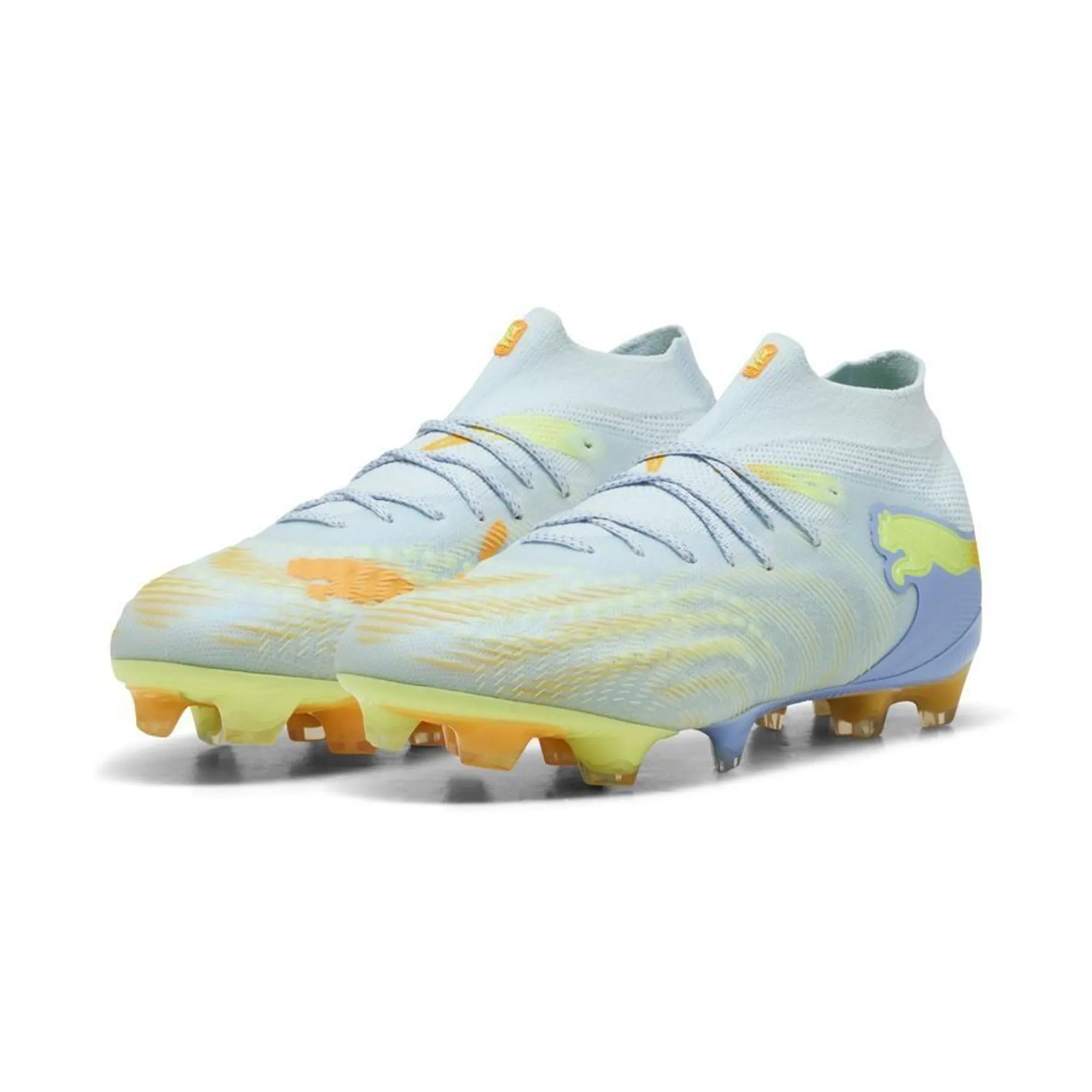 PUMA Future 9 Ultimate Light Up FG Football Boots Women, Fizzy Light/Icy Blue/Intense Lavender
