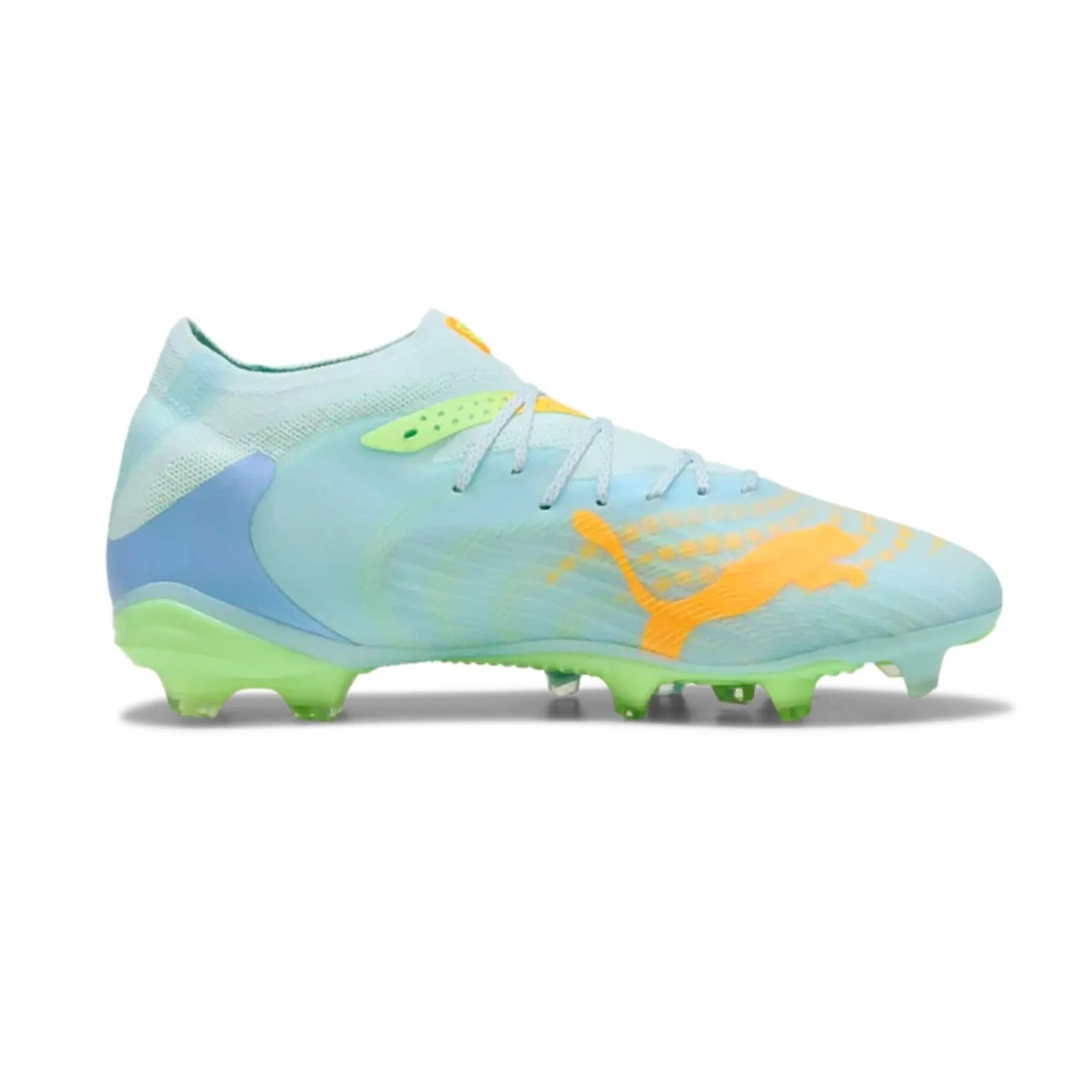 PUMA Future 9 Pro Light Up FG/AG Football Boots Women, Fizzy Light/Icy Blue/Intense Lavender