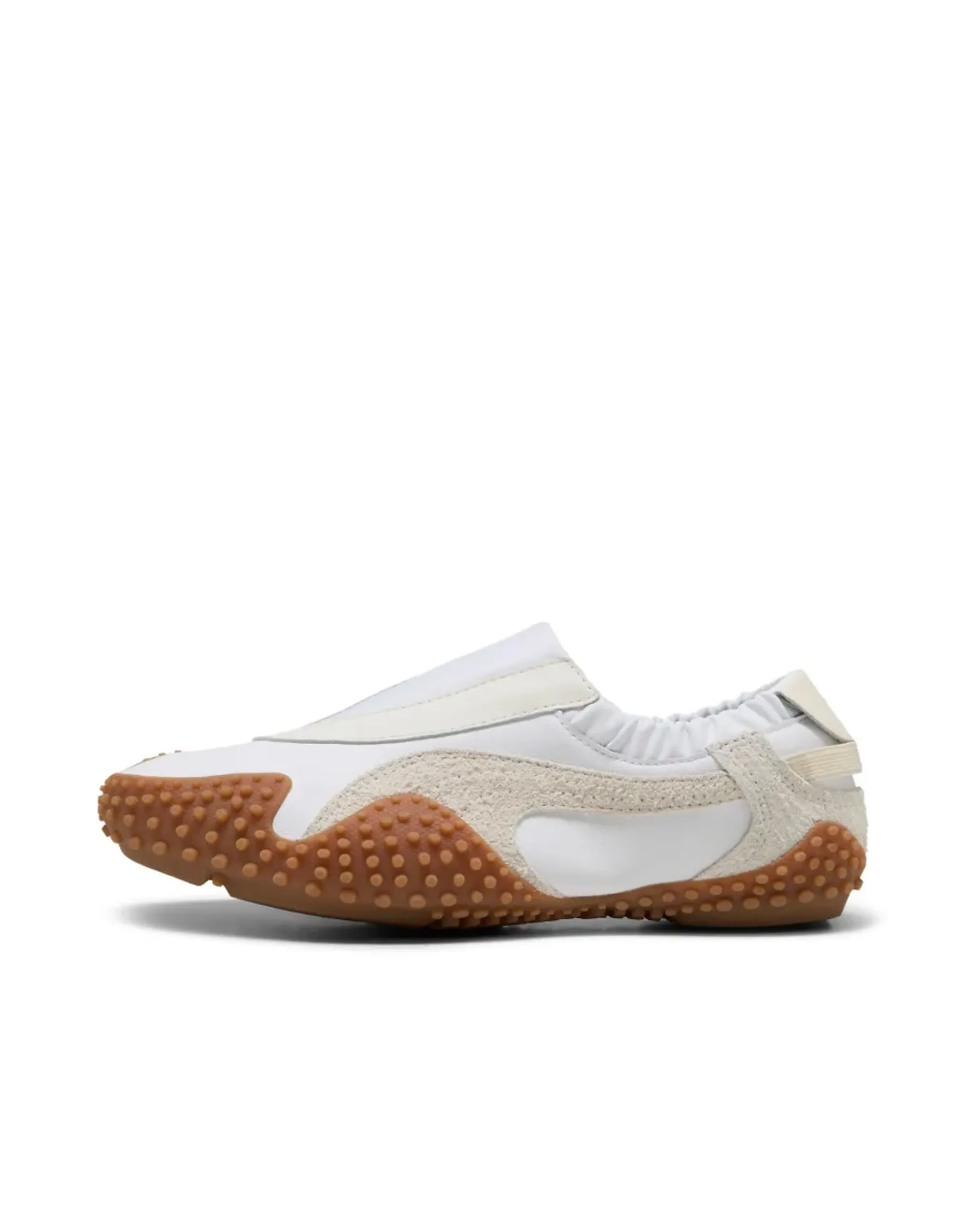 Puma Mostro Move Trainers In White Suede