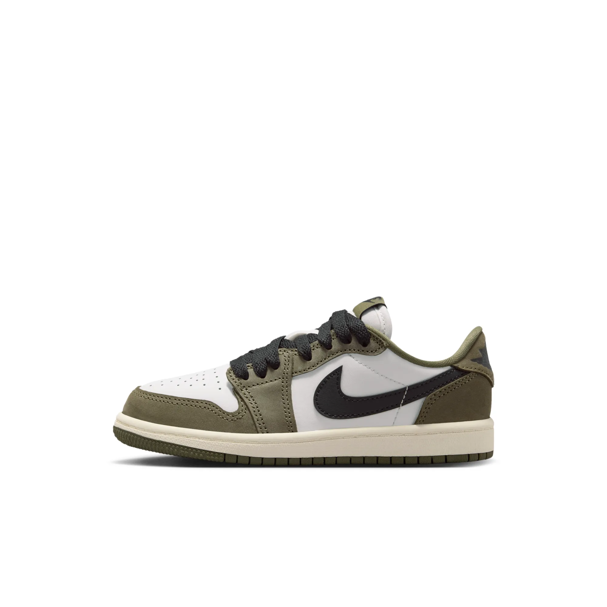 Nike Jordan Nike Air Jordan 1 Retro Low 'Medium Olive and Summit White' Shoes - Medium Olive