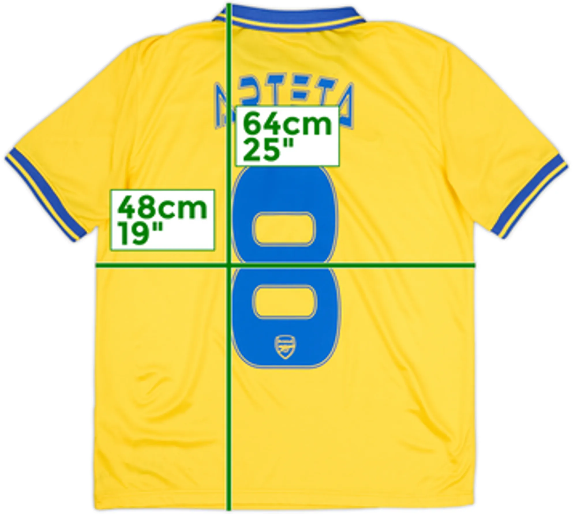 2013-14 Arsenal Away Shirt Arteta #8 - 8/10 - (L)