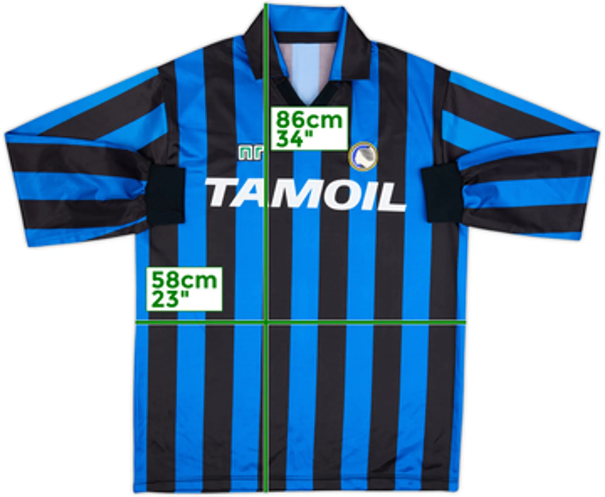 1990-91 Atalanta Home L/S Shirt - 9/10 - (XL)