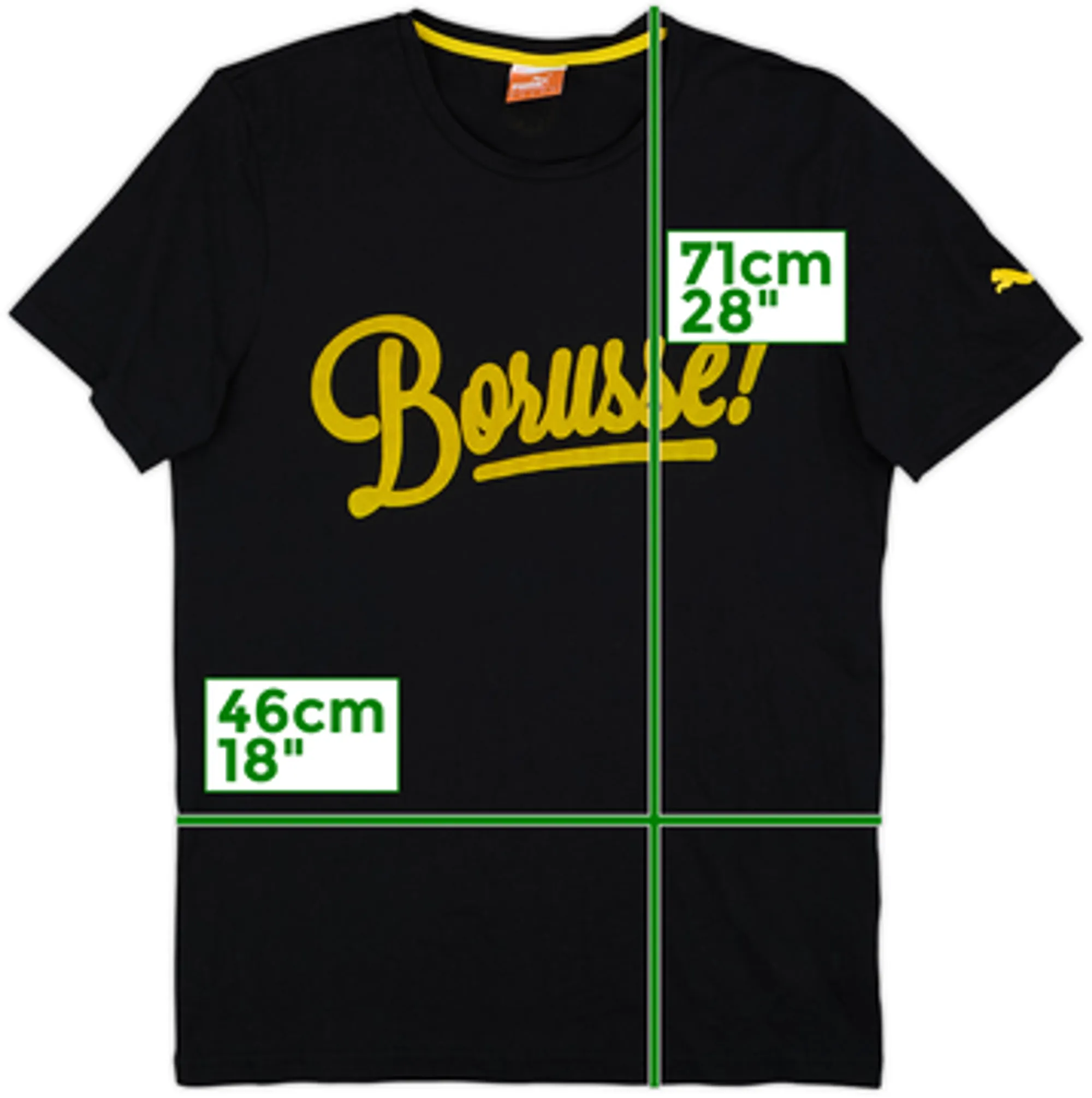 2011-12 Borussia Dortmund Puma Cotton Tee - 8/10 - (M)