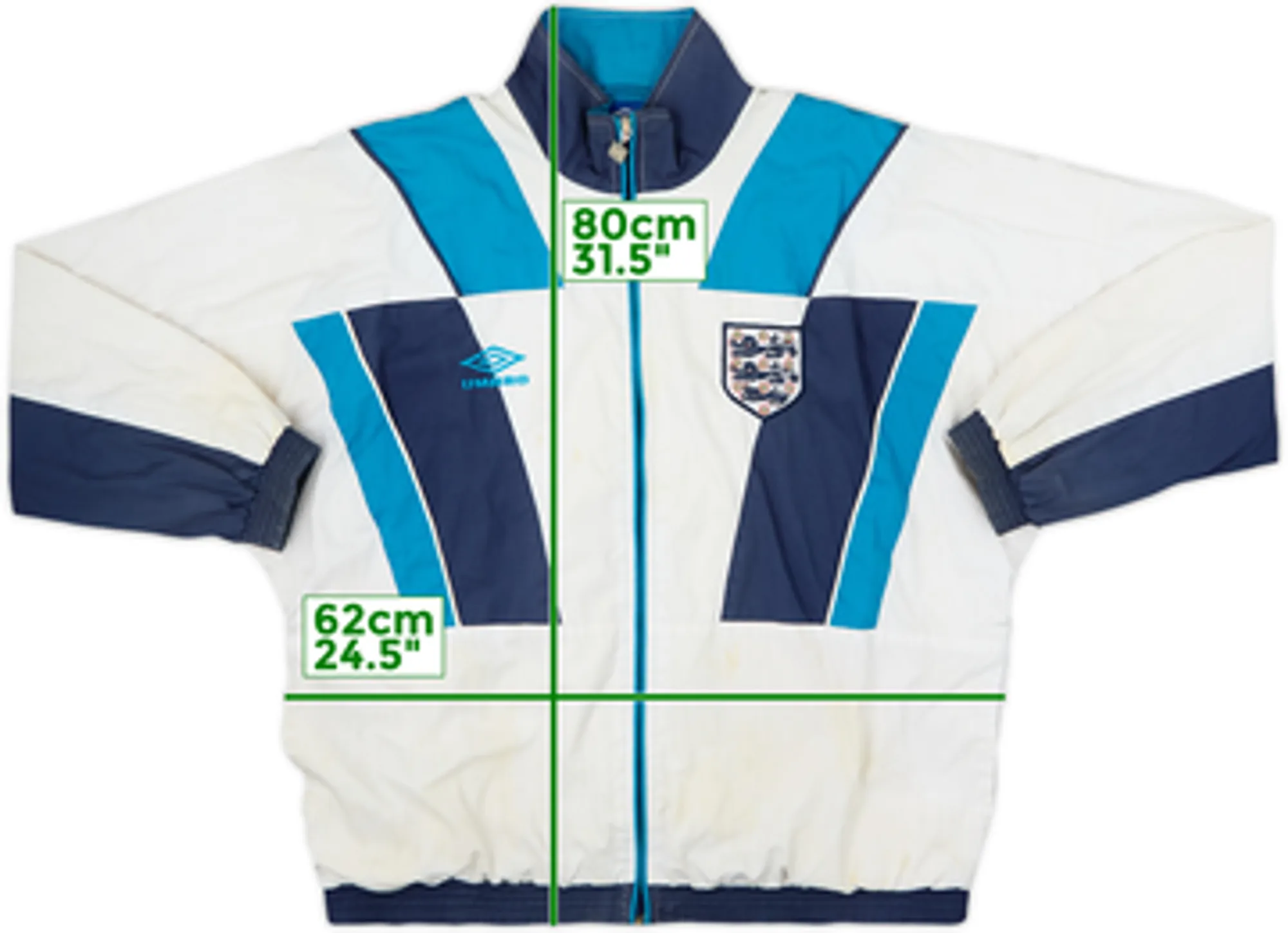 1995-97 England Umbro Track Jacket - 5/10 - (L)