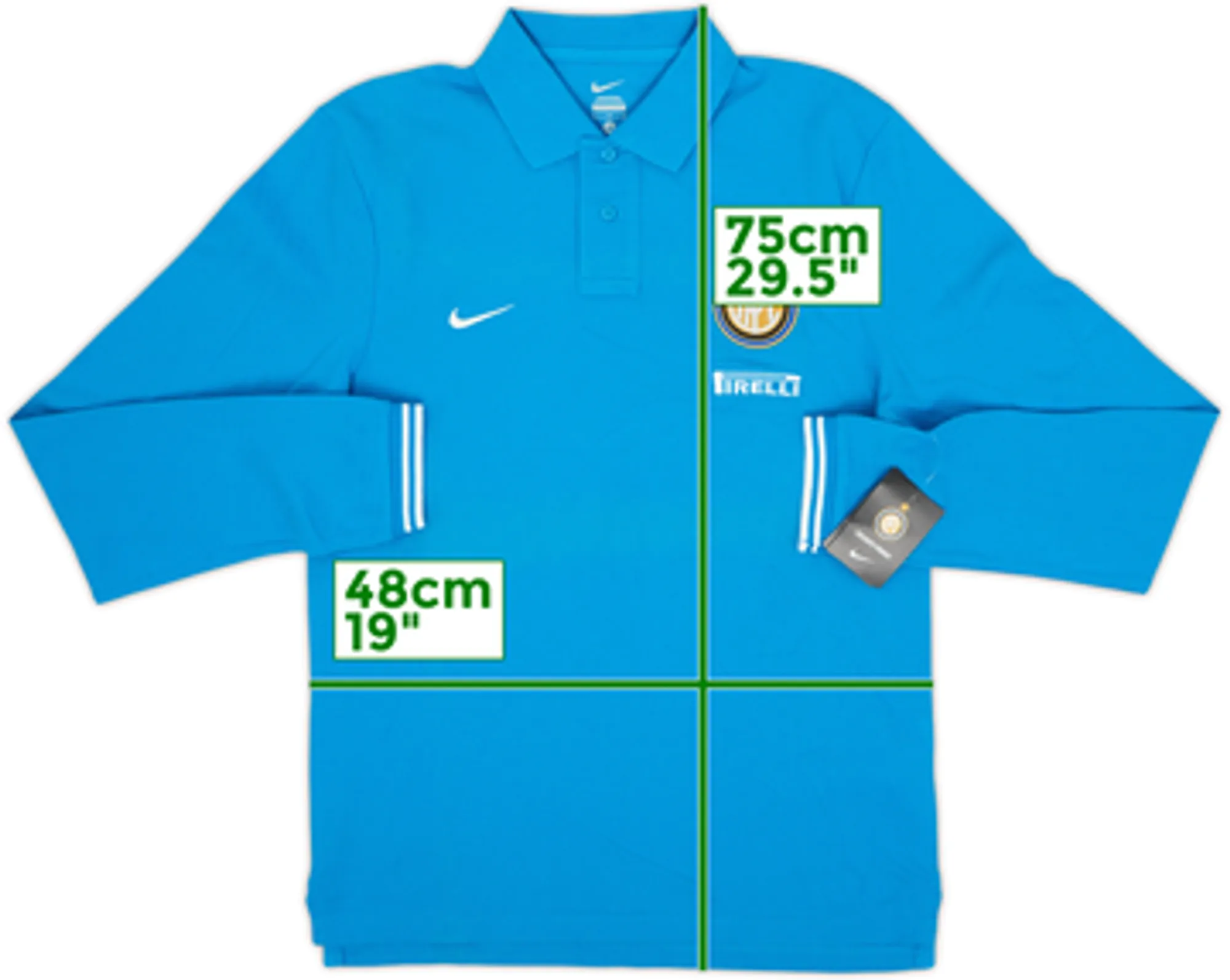 2011-12 Inter Milan Nike Polo L/S Shirt (M)