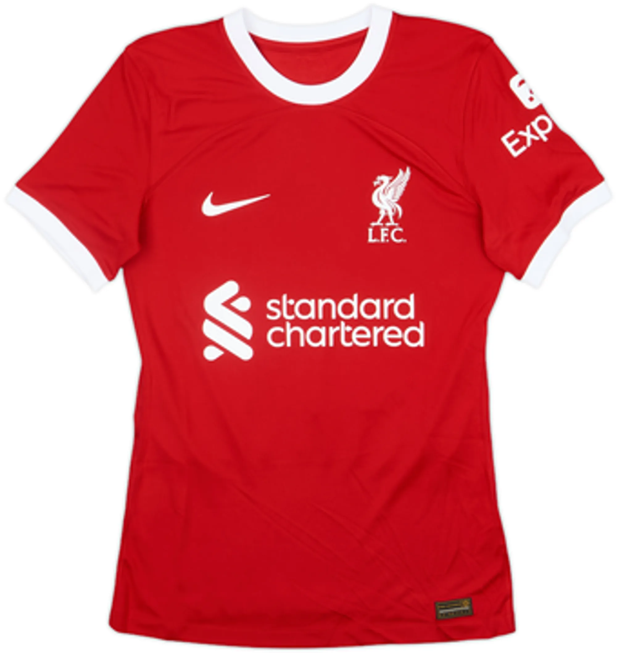 2023-24 Liverpool Authentic Home Shirt Virgil #4 - 9/10 - (S)