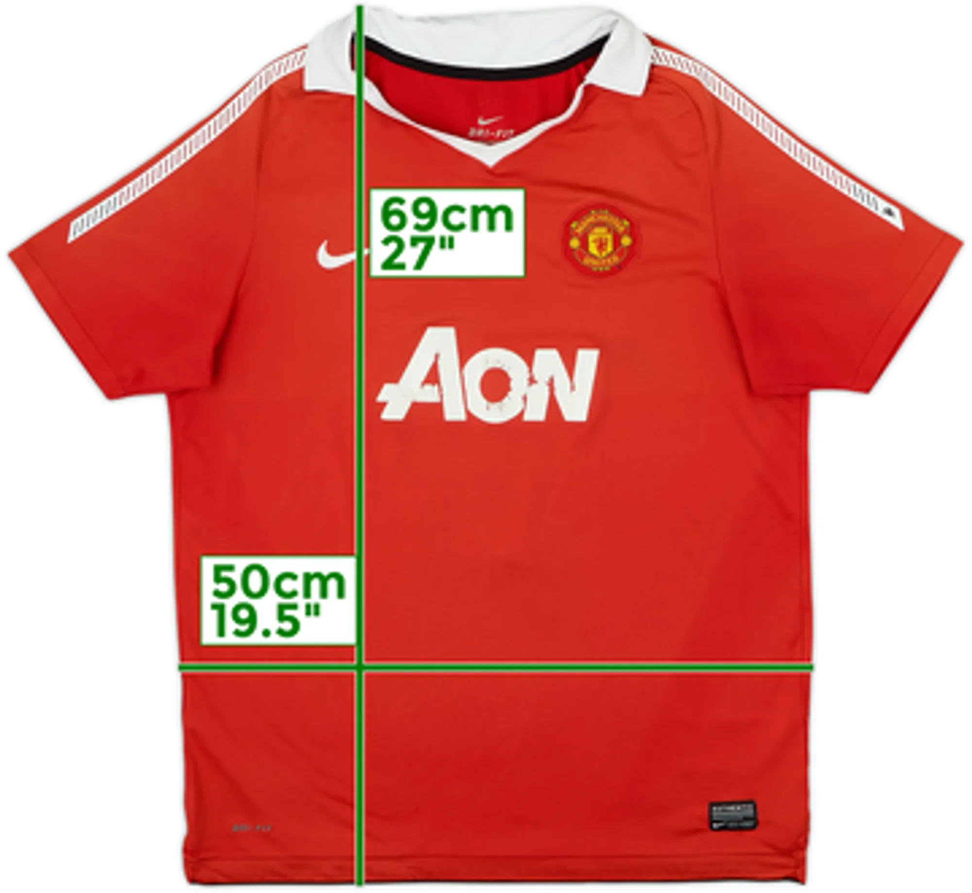 2010-11 Manchester United Home Shirt - 4/10 - (XL.Boys)