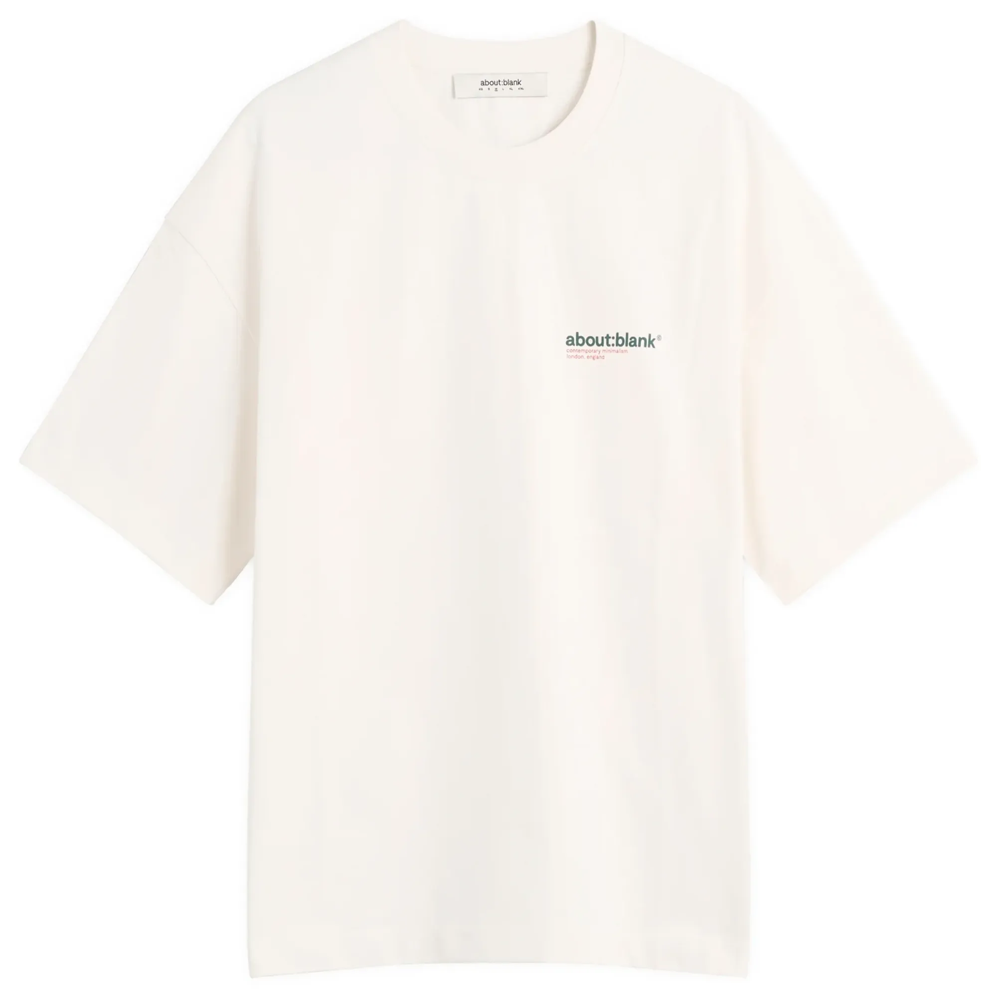 about:blank Men's Collection T-Shirt Oat/Green/Red