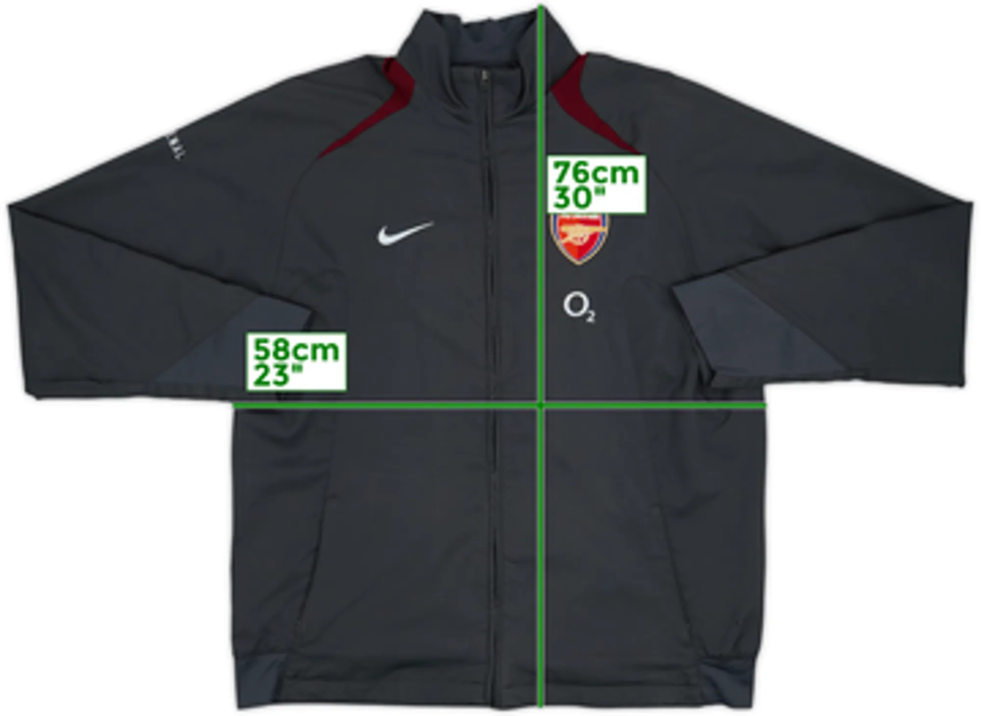 2005-06 Arsenal Nike Track Jacket - 8/10 - (L)