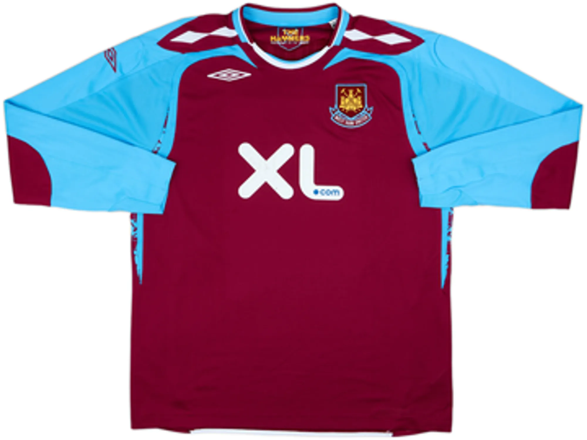 2008-09 West Ham Home L/S Shirt Noble #16 - 6/10 - (XL)