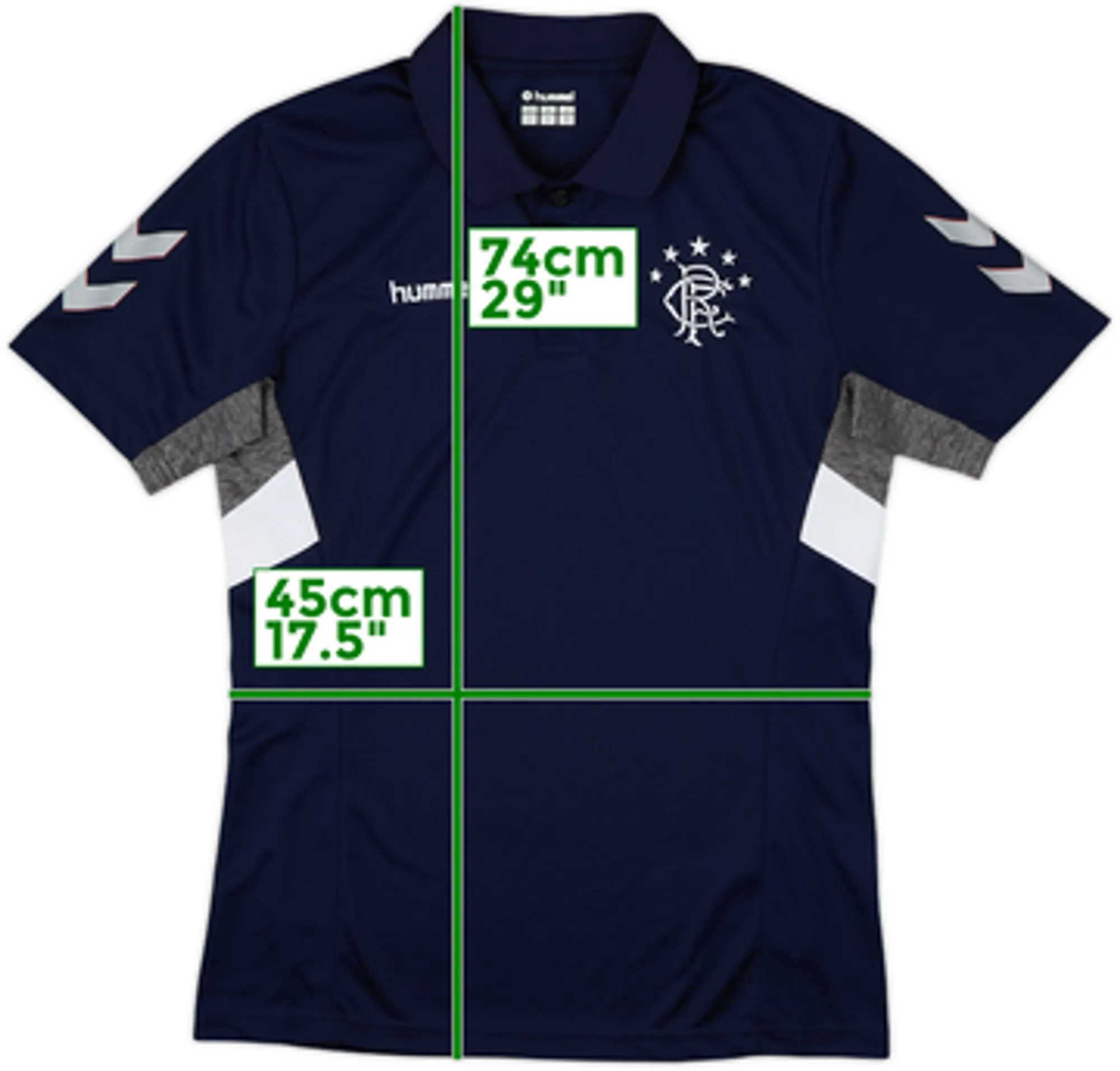 2018-19 Rangers Hummel Polo Shirt - 9/10 - (S)