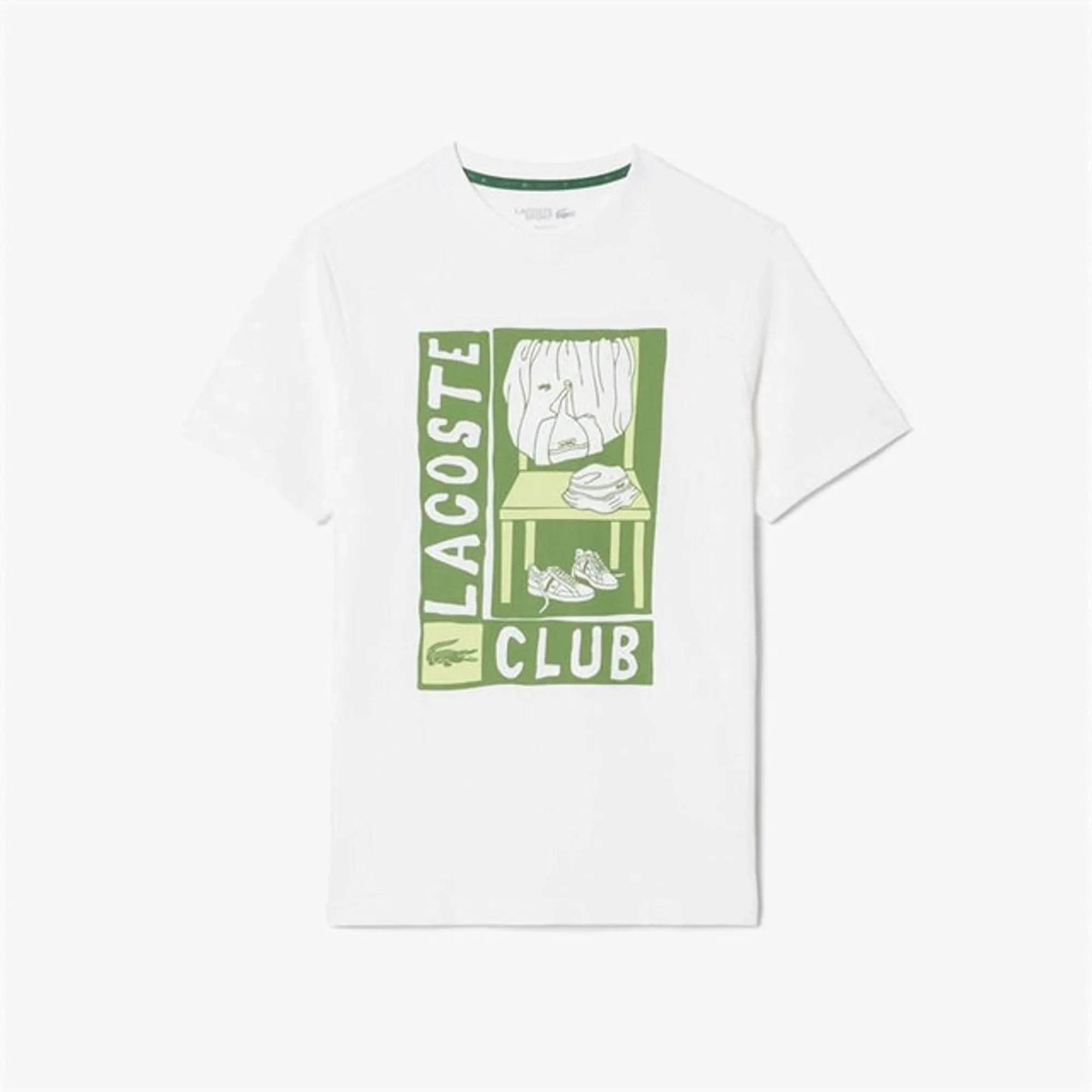Lacoste Printed Sport T-shirt - White