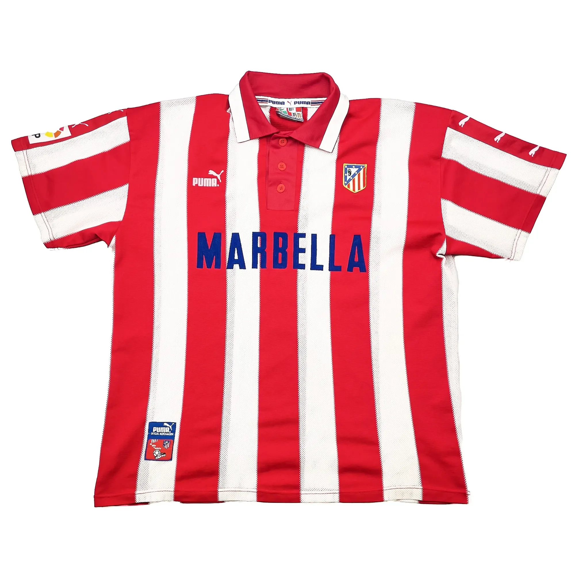 1997/98 Atletico Madrid Home Shirt (XL) Puma | Cult Kits