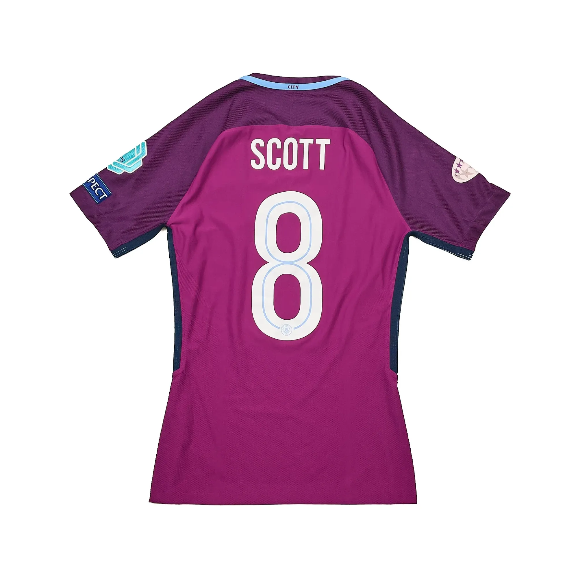 2017/18 Manchester City Scott #8 *Match Issue* Away Shirt (S.Womens) Nike | Cult Kits