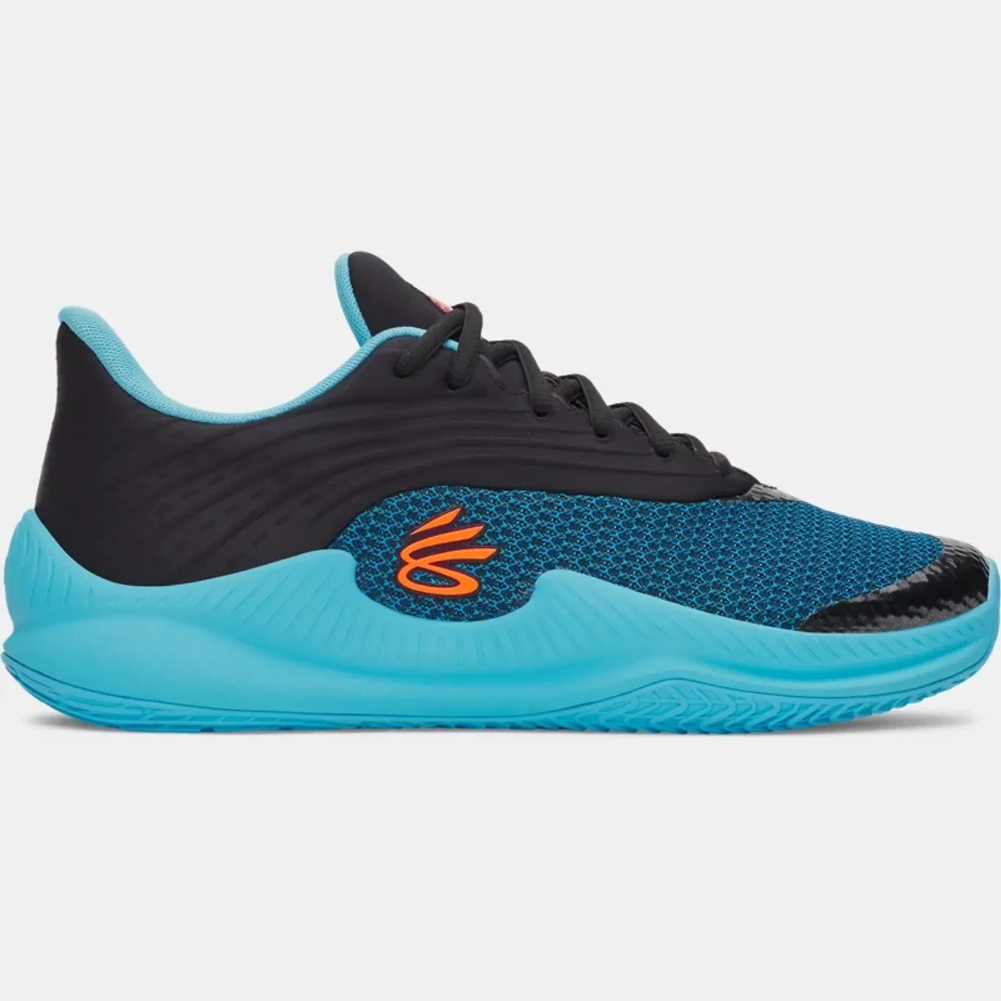 Curry Splash '26 Unisex Basketball Shoes Black / Blue Blur / Blaze Orange 9.5