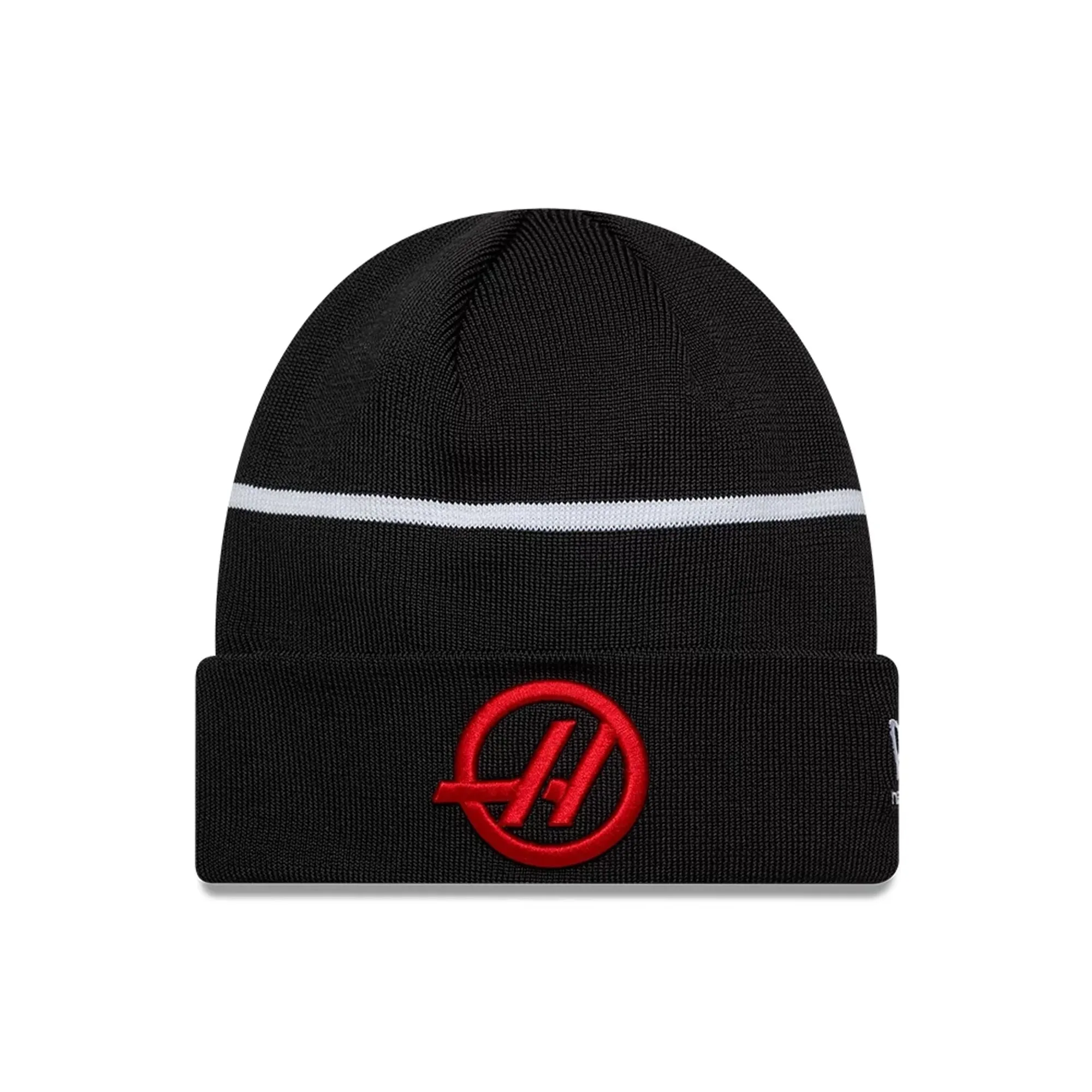 MoneyGram Haas F1 Esteban Ocon Black Cuff Knit Beanie Hat New Era Cap adult unisex