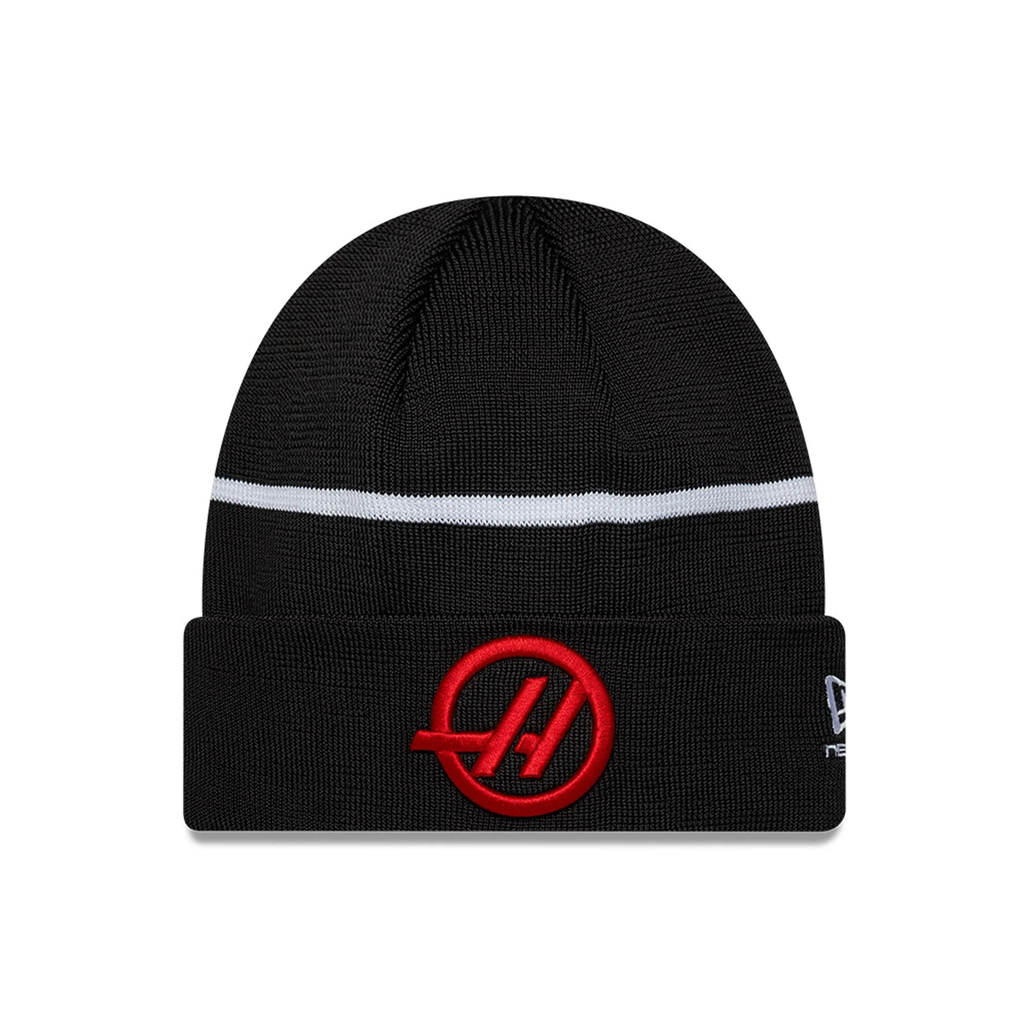 MoneyGram Haas F1 Team Black Cuff Knit Beanie Hat New Era Cap adult unisex