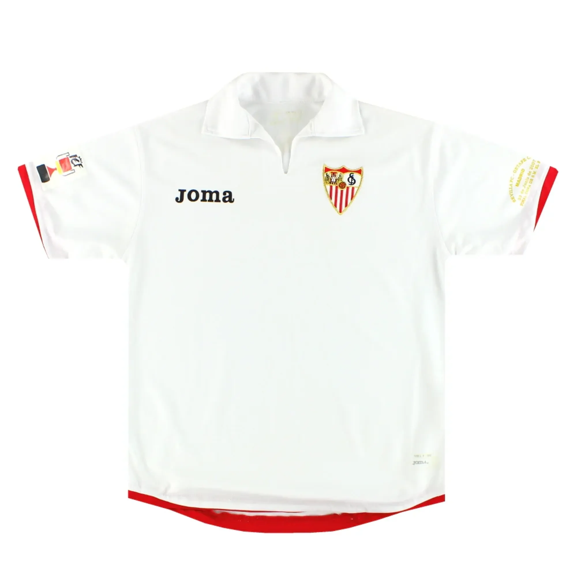 2006-07 Sevilla Joma Copa del Rey Final Shirt S - Sevilla / Excellent 