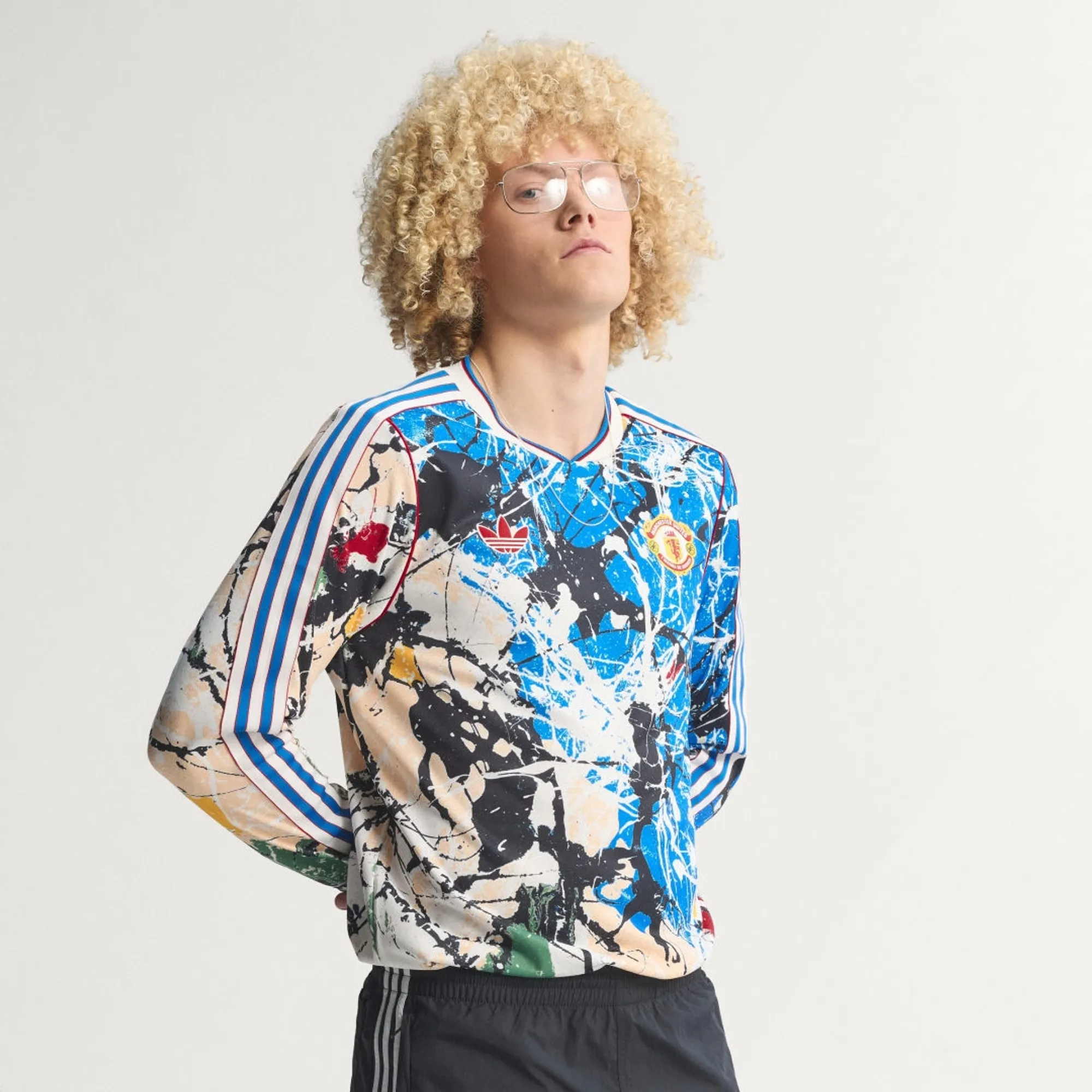 adidas Manchester United Stone Roses Long Sleeve Jersey