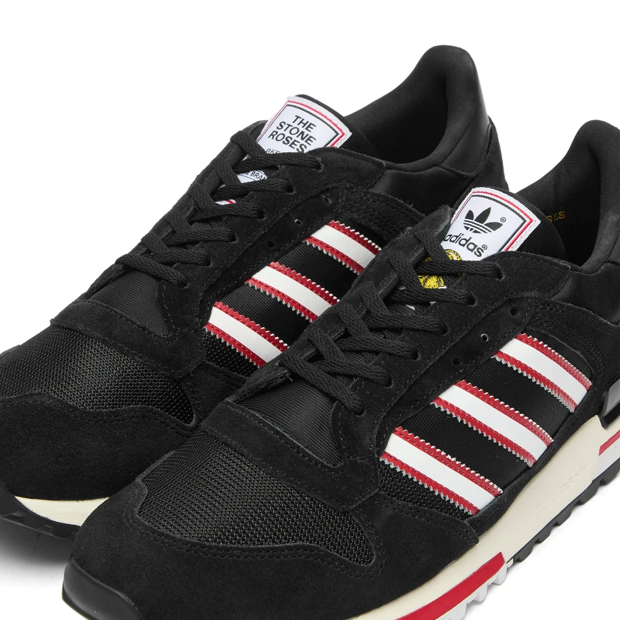Manchester United x adidas Stone Roses ZX 600 Trainers Black