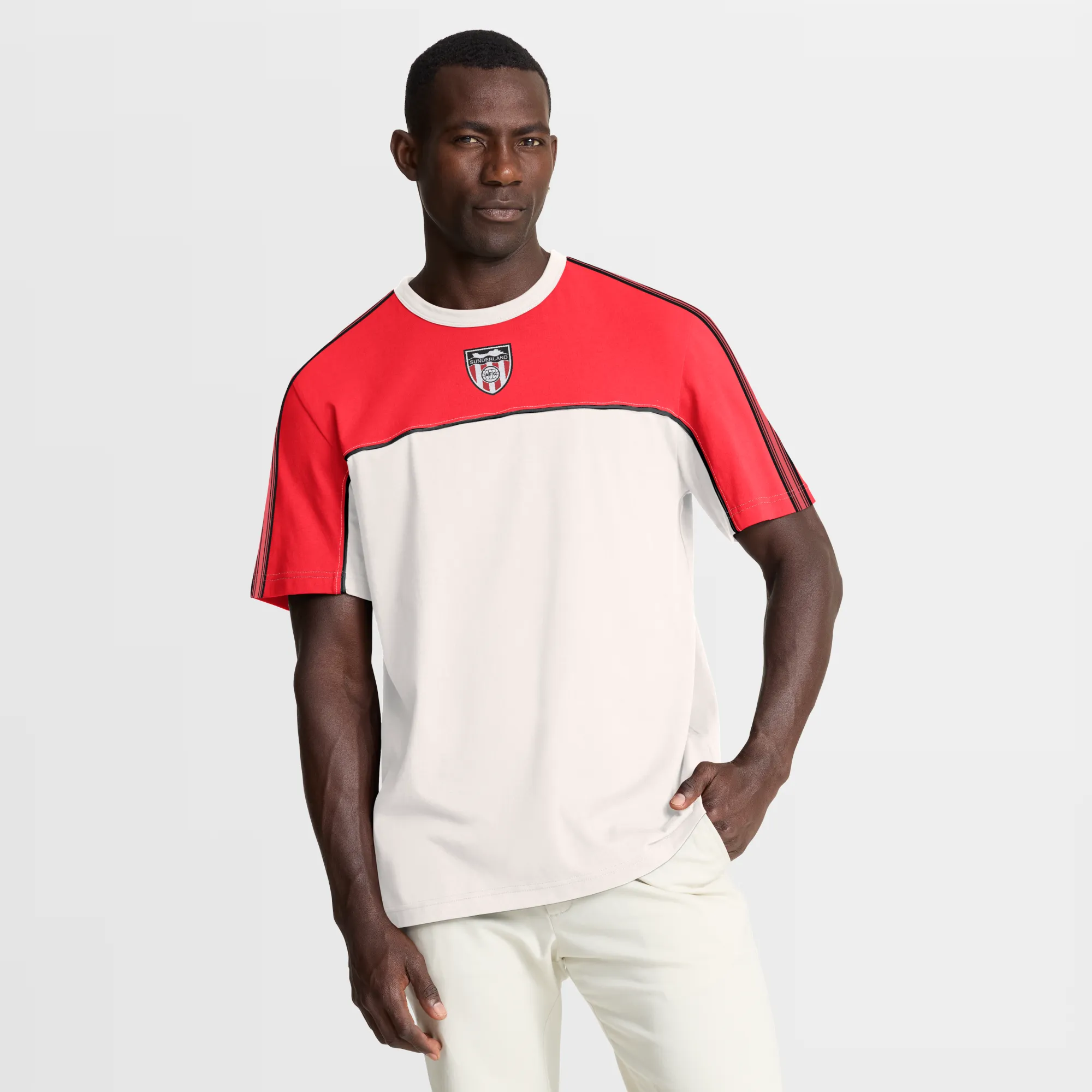 Sunderland Retro T-Shirt - Antique White - Mens