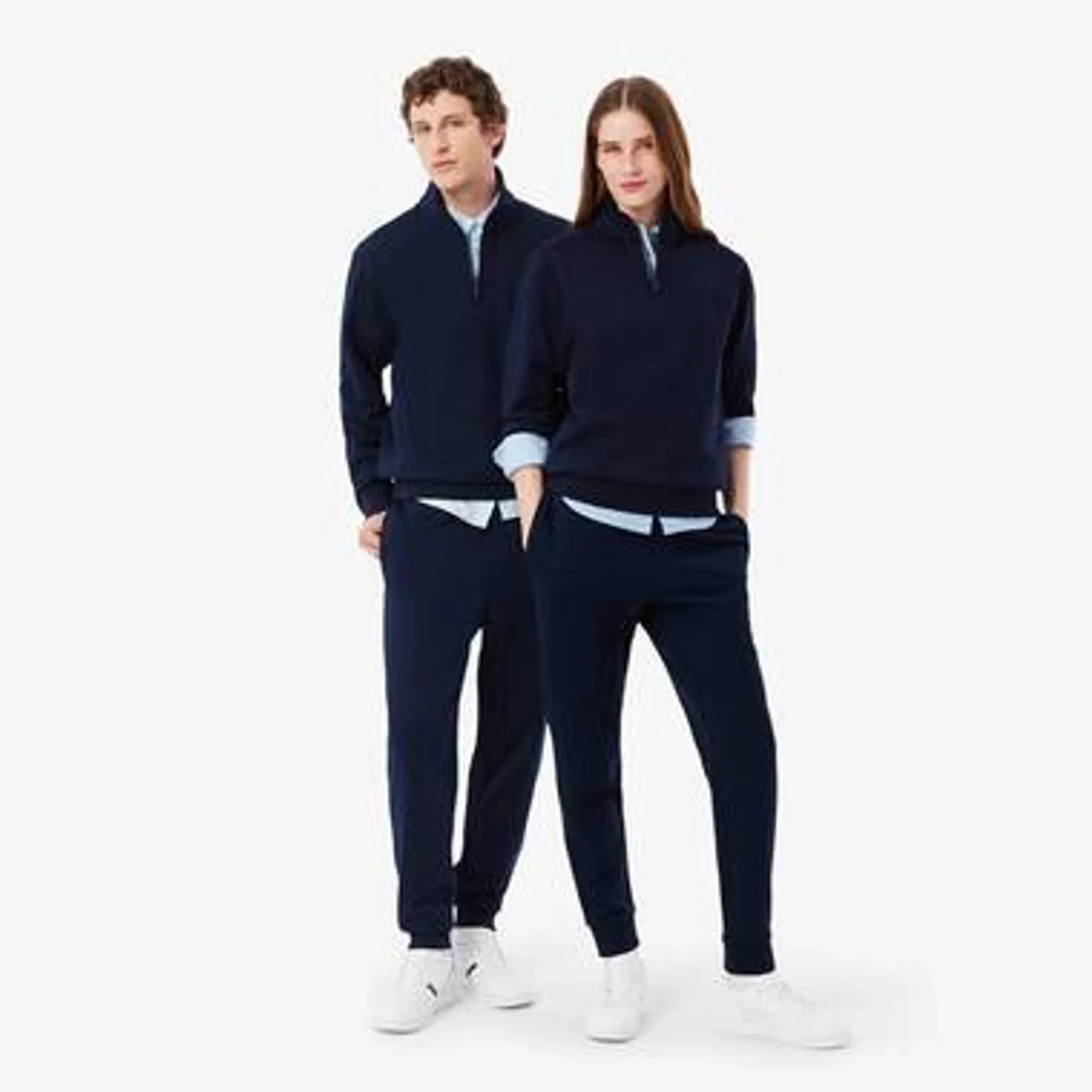 Lacoste Embossed Branding Sweatpants - Midnight Blue