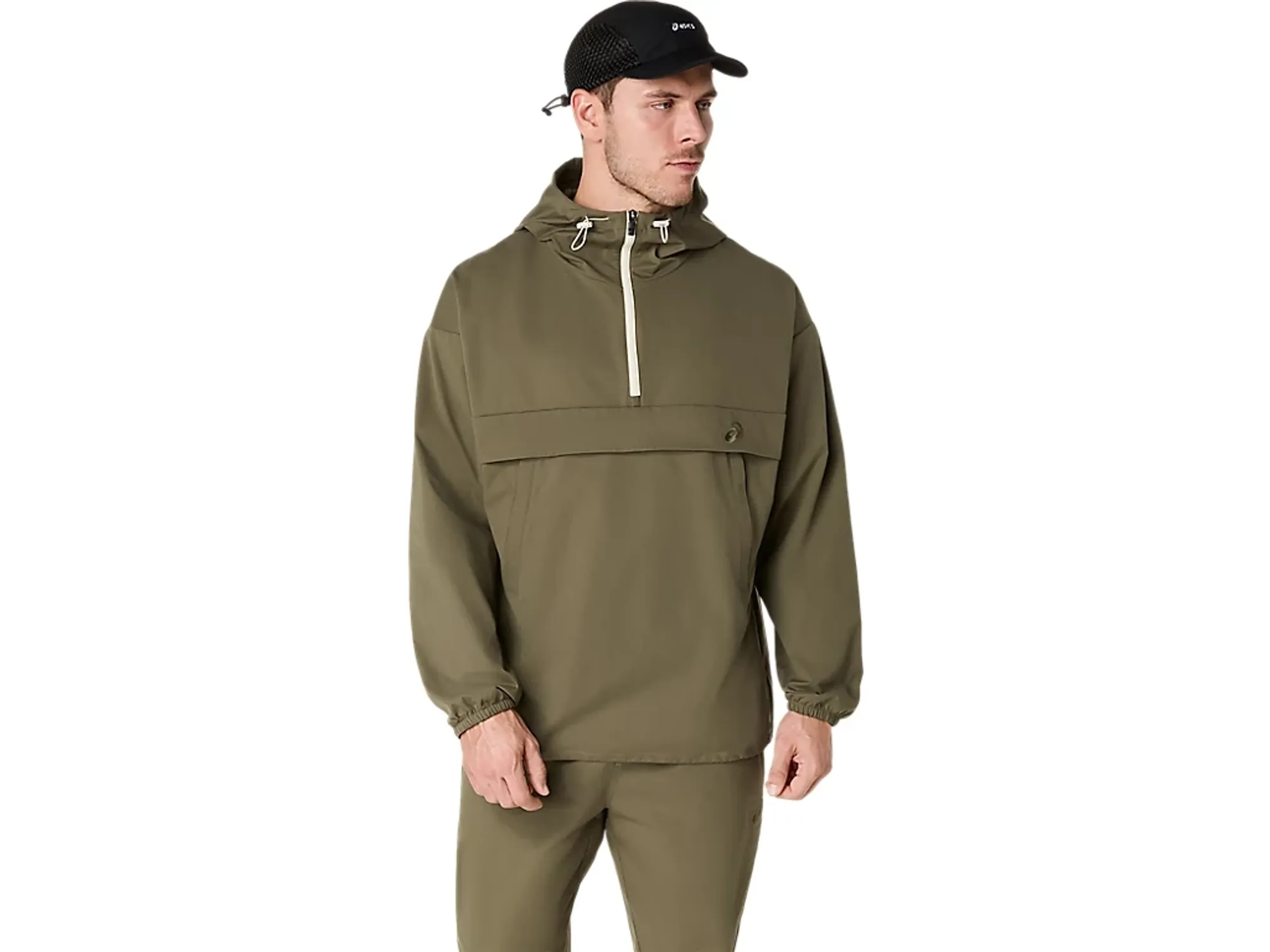 Asics Double Weave Relaxed Pull Over Jacket