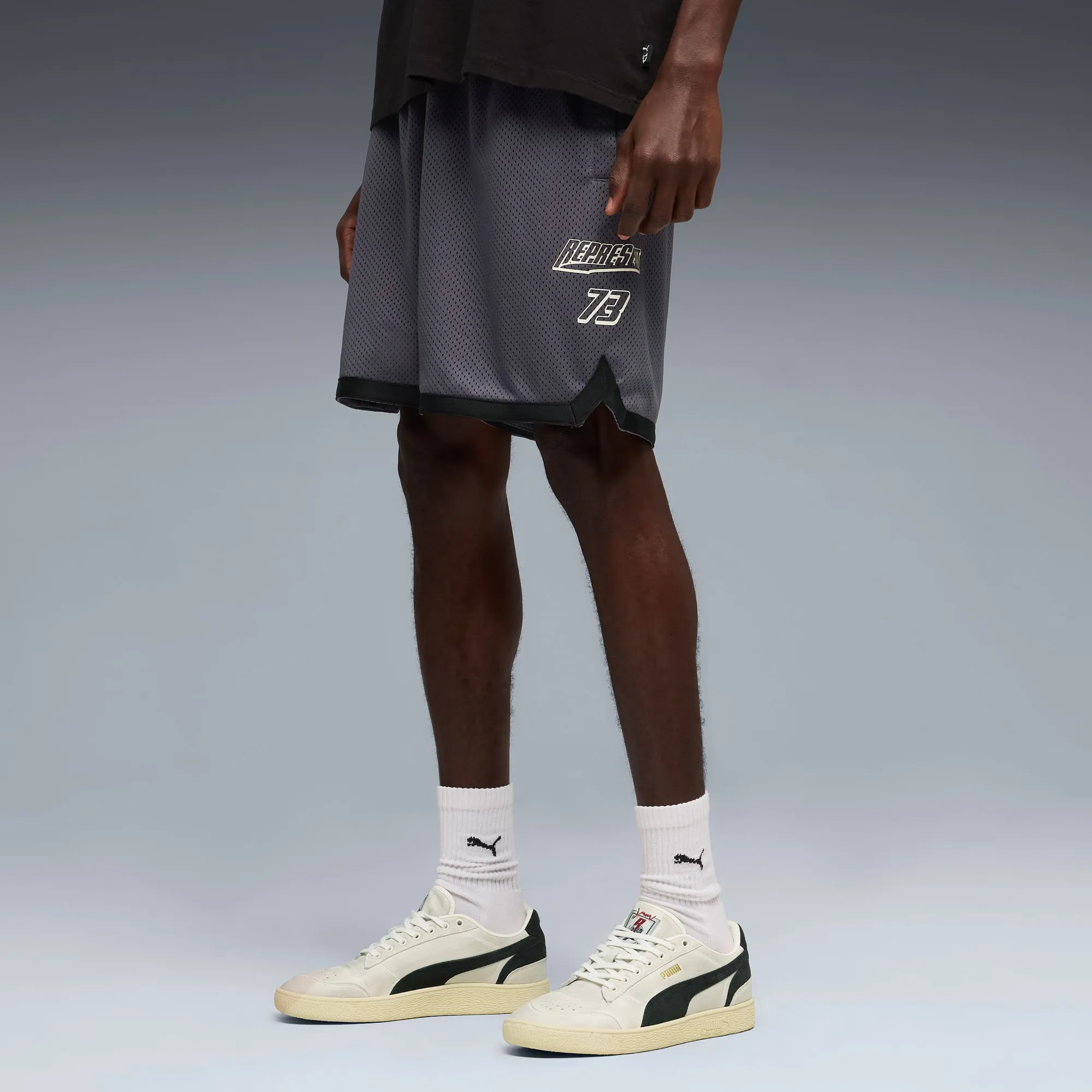 PUMA x Represent Oversized Shorts Men, Galactic Grey