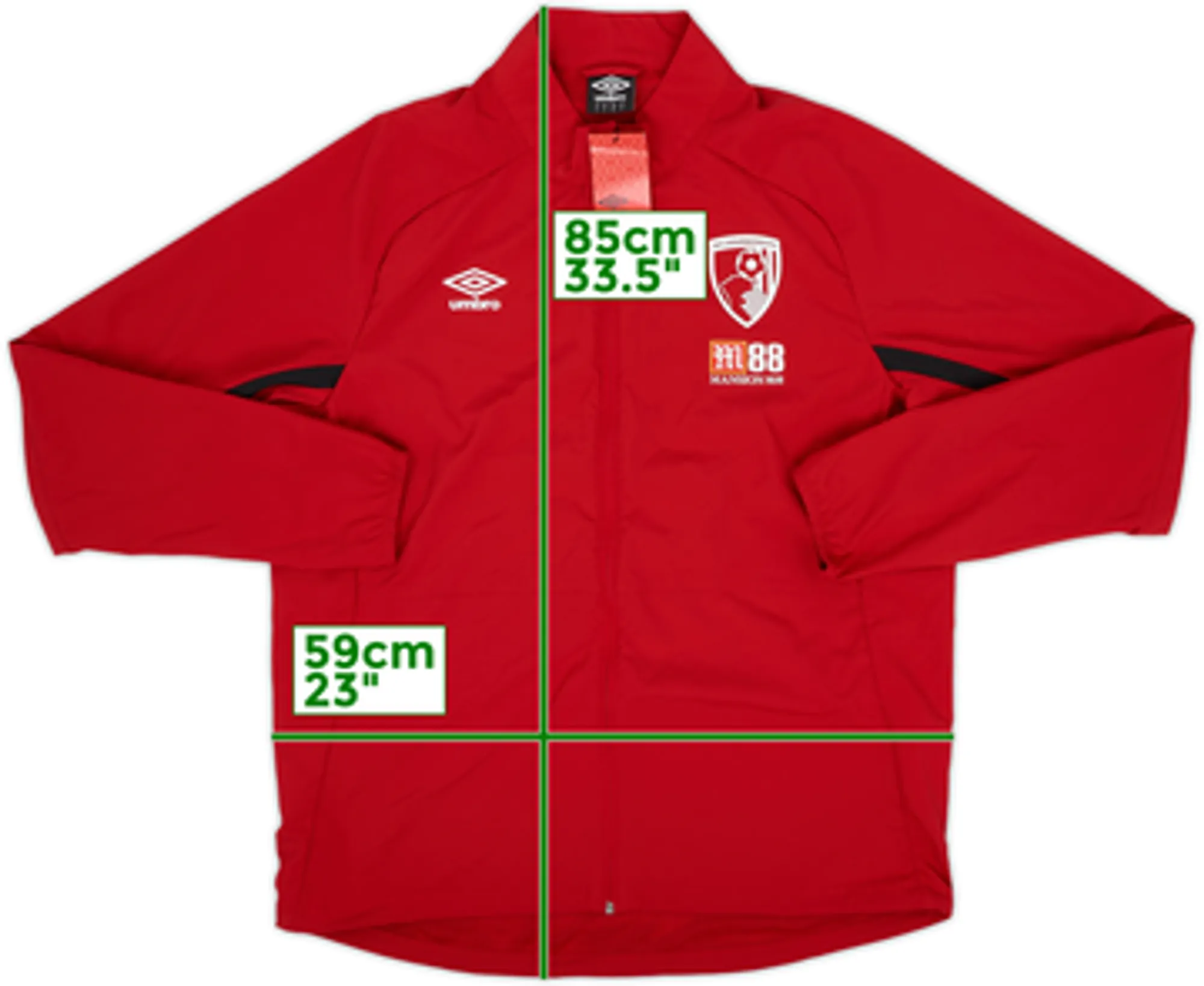 2017-18 Bournemouth Umbro Rain Jacket (XL)