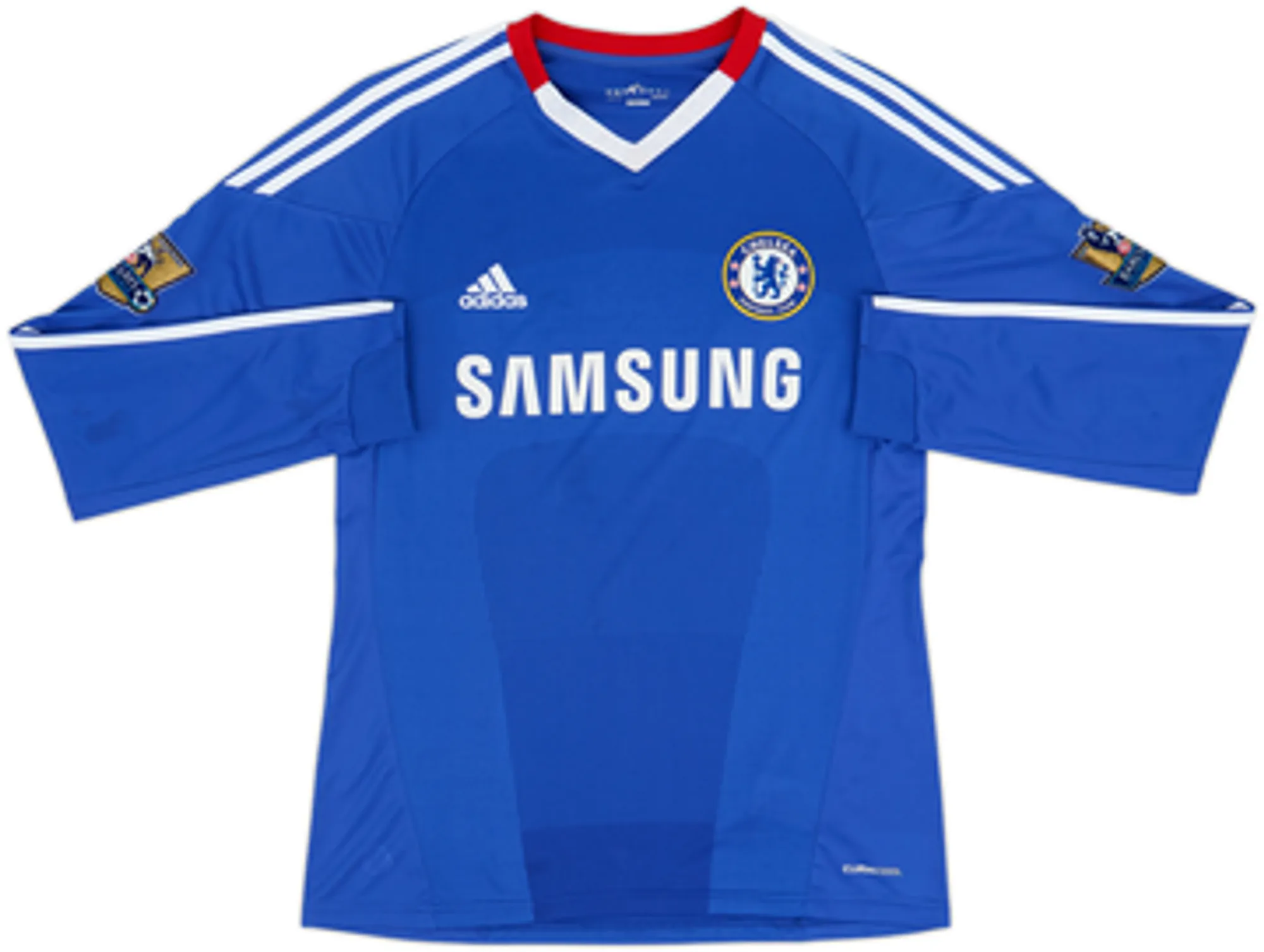 2010-11 Chelsea Home L/S Shirt Drogba #11 - 7/10 - (S)