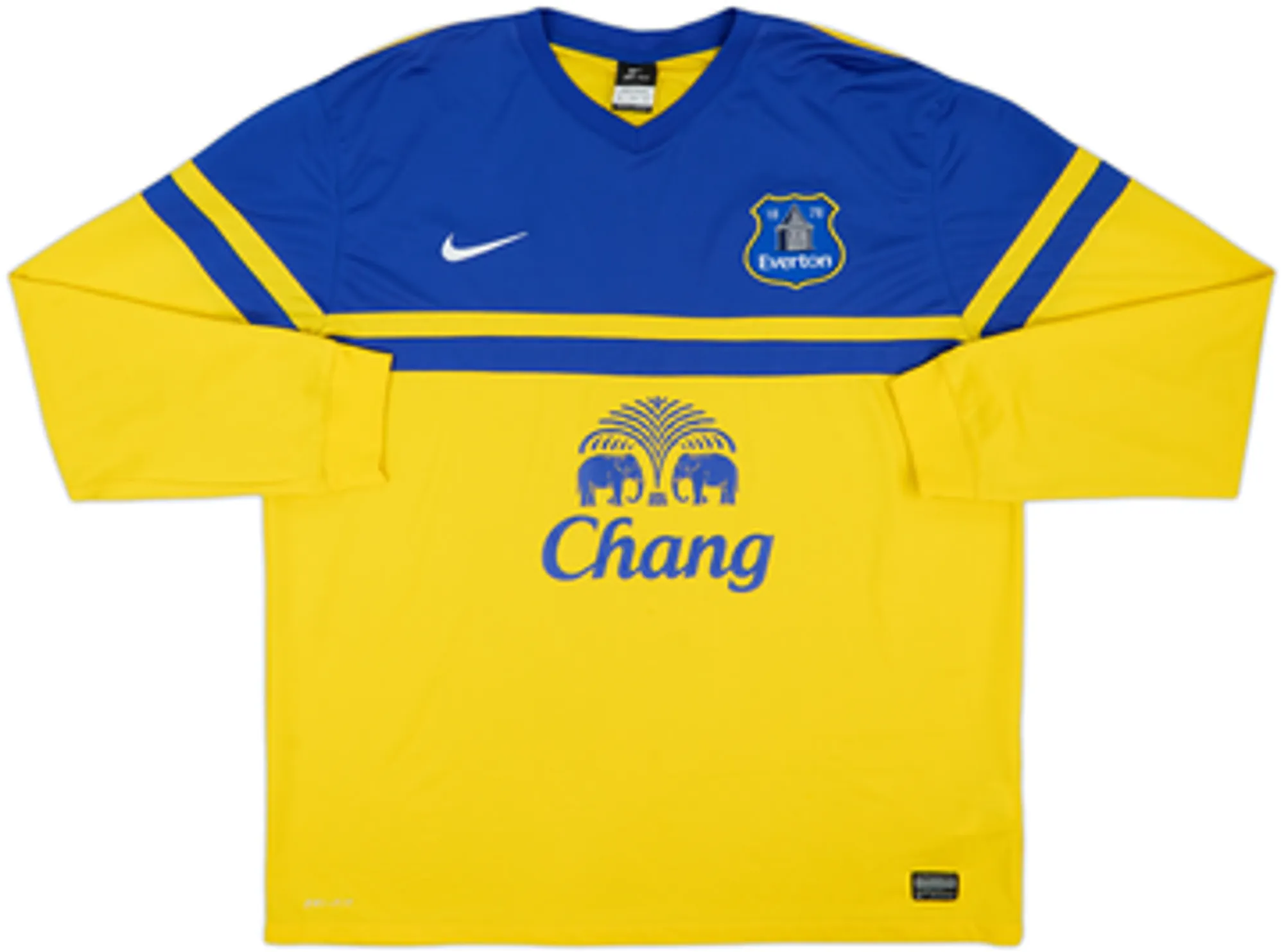 2013-14 Everton Away L/S Shirt Lukaku #17 - 9/10 - (XXL)