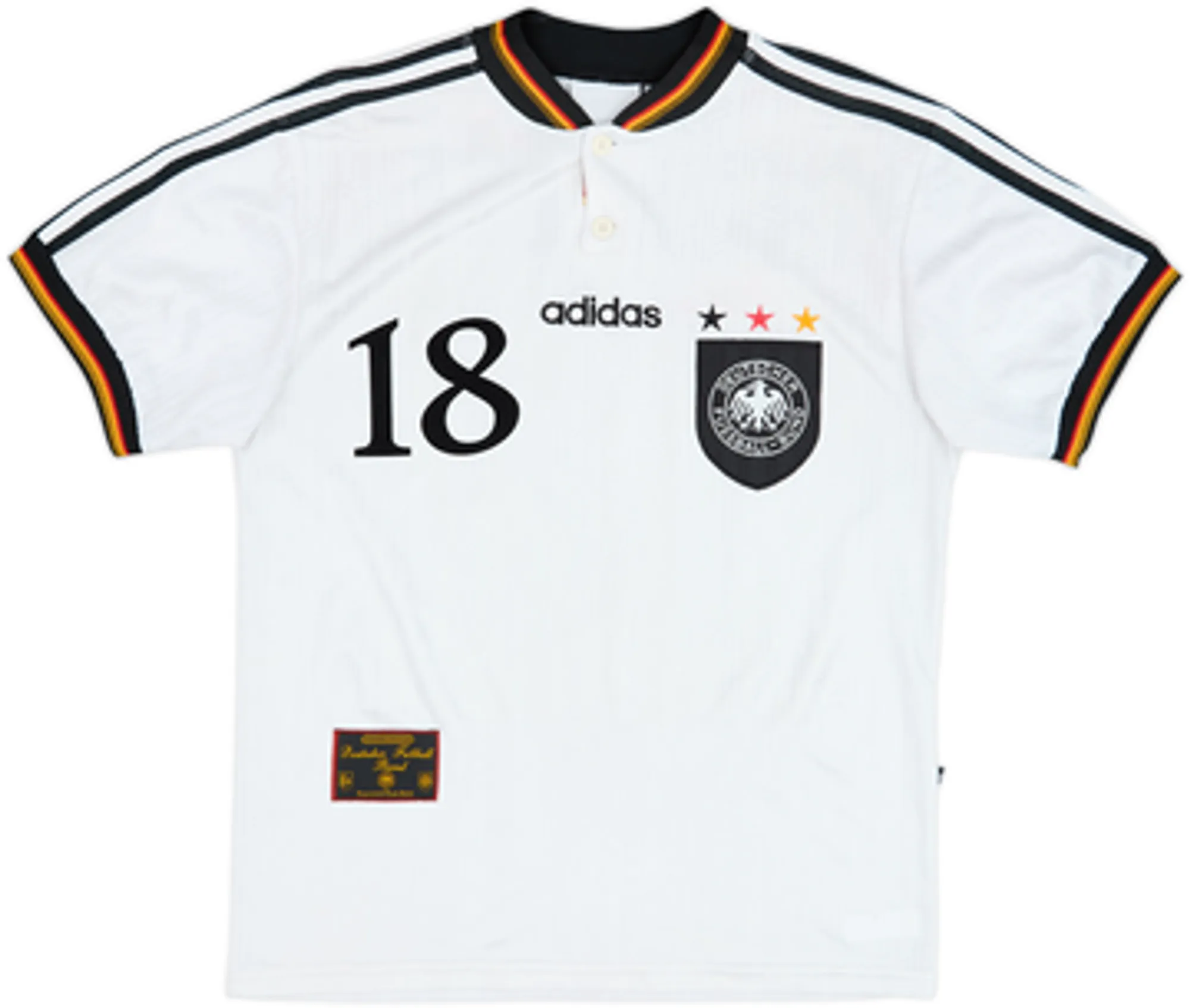 1996-98 Germany Home Shirt Klinsmann #18 - 6/10 - (M)