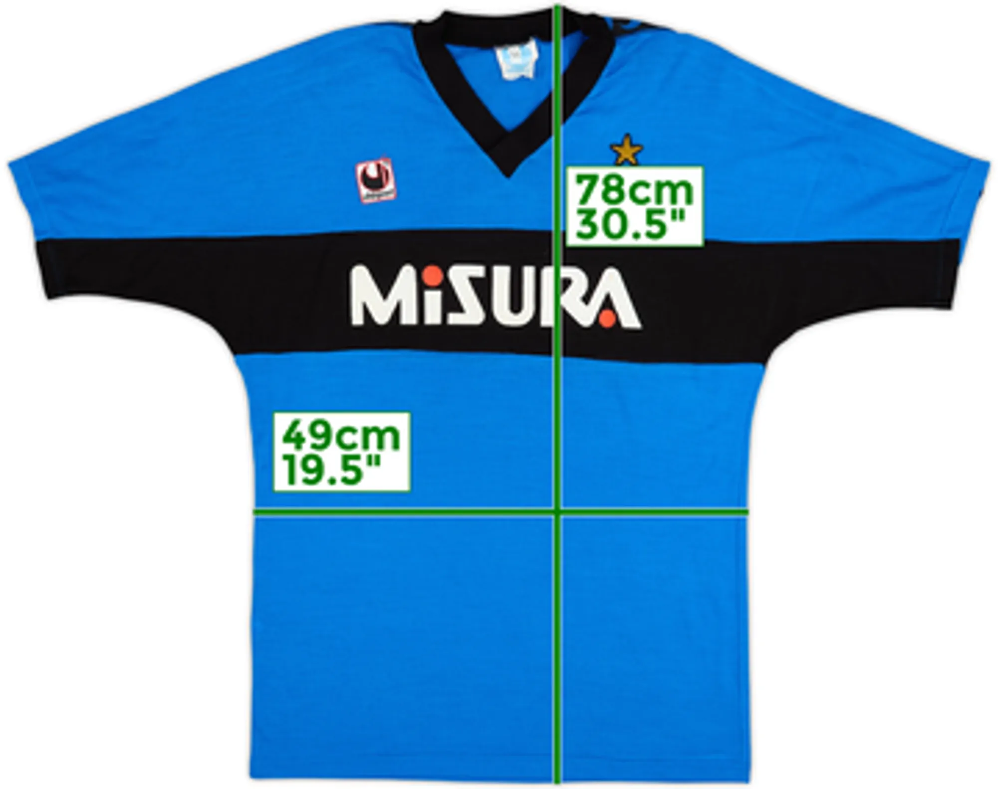 1990-91 Inter Milan Uhlsport Training Shirt - 9/10 - (XL)