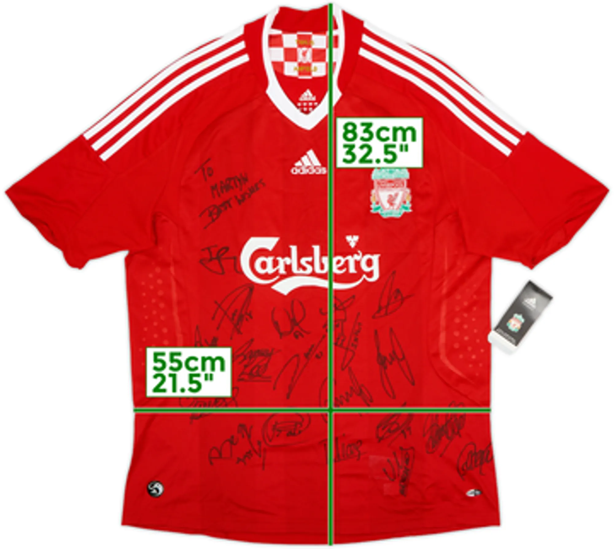 2008-10 Liverpool Squad Signed Home Shirt (L)
