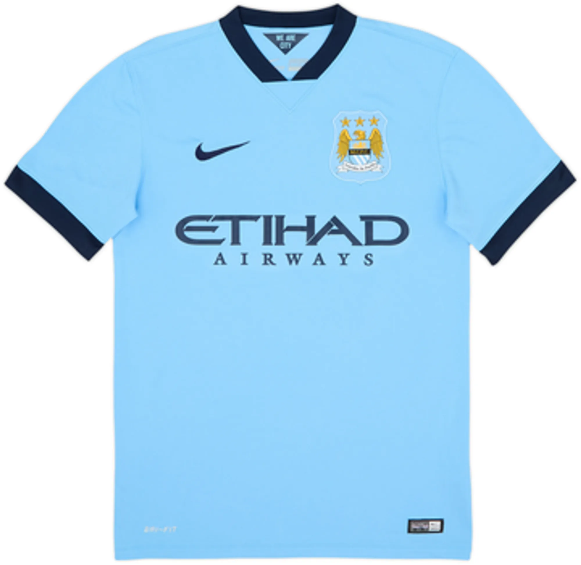 2014-15 Manchester City Home Shirt Silva #21 - 10/10 - (S)