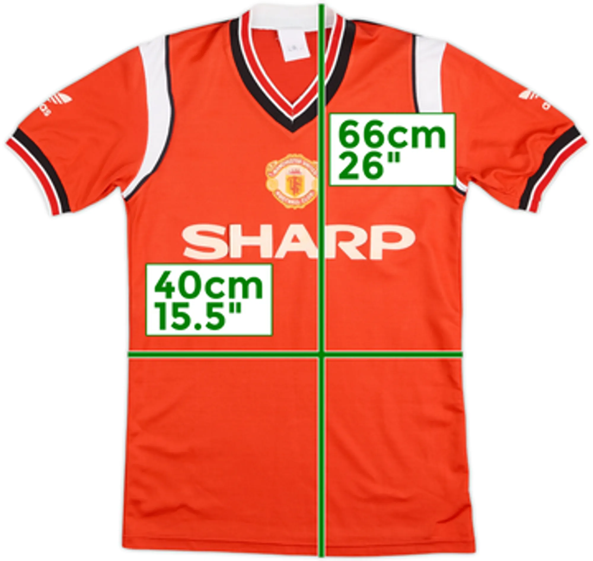 1984-86 Manchester United Home Shirt - 5/10 - (Y)