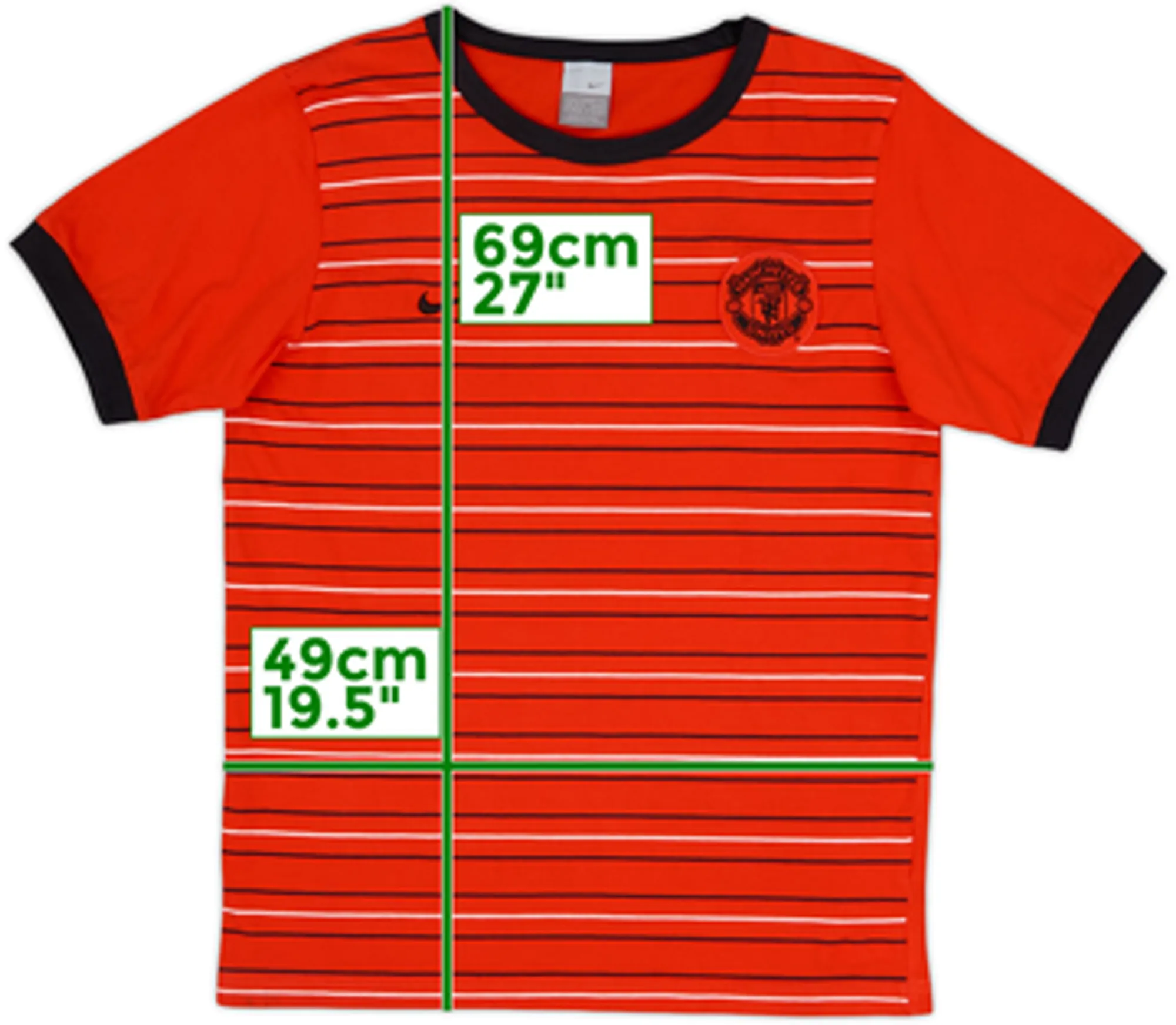 2004-05 Manchester United Nike Cotton Tee - 9/10 - (M)