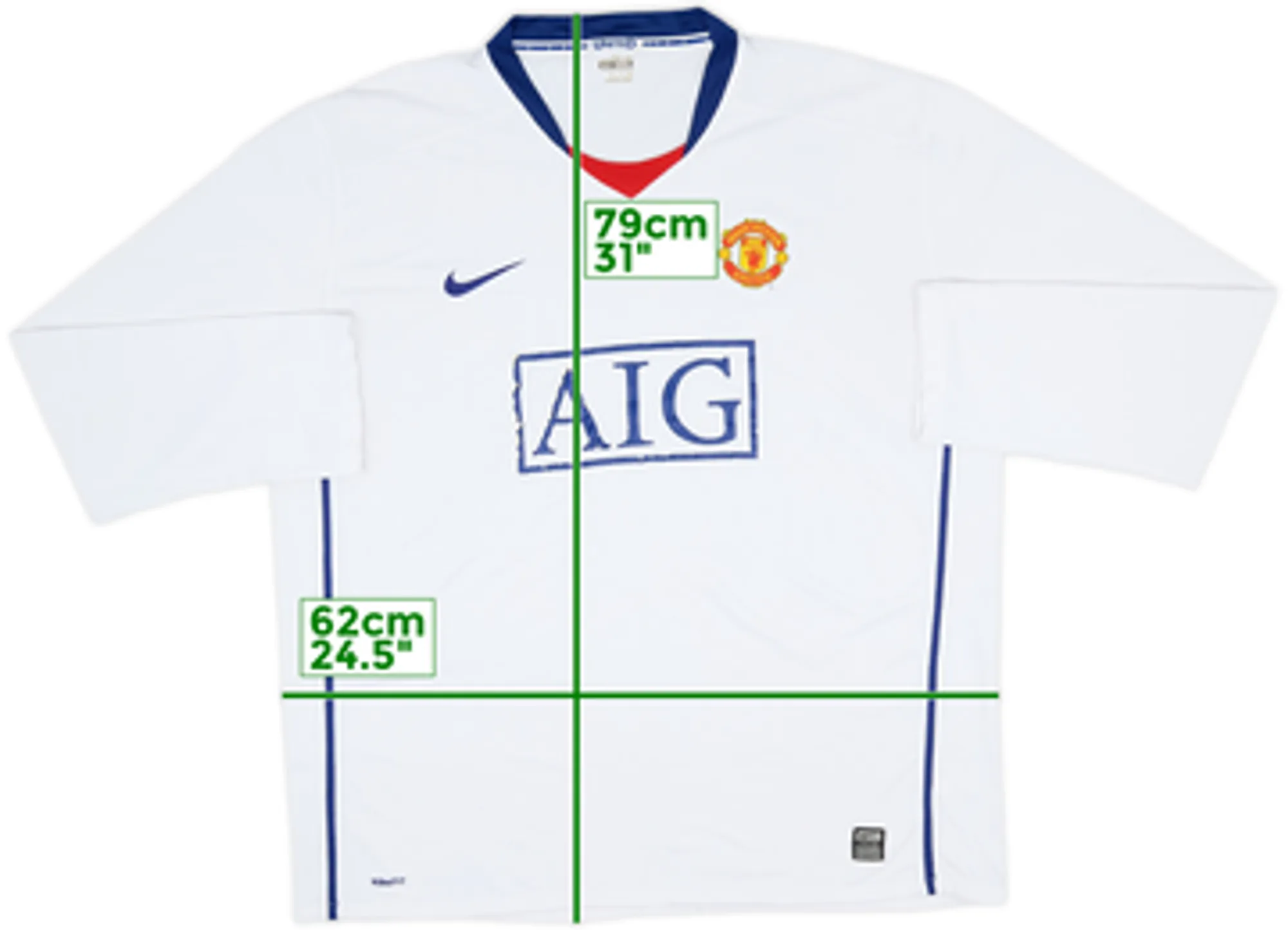 2008-10 Manchester United Away L/S Shirt - 5/10 - (XXL)