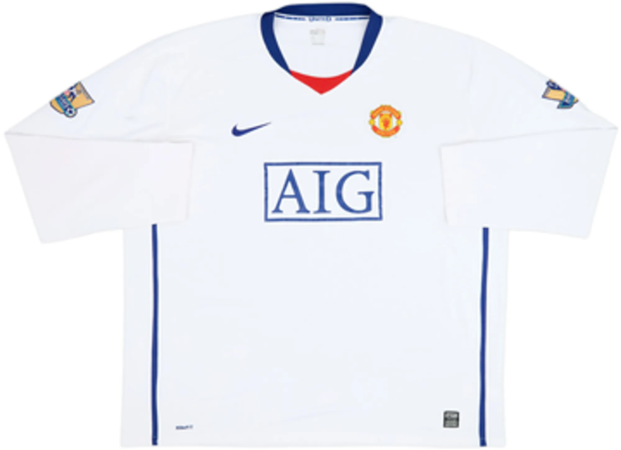 2008-10 Manchester United Away L/S Shirt Vidic #15 - 6/10 - (3XL)