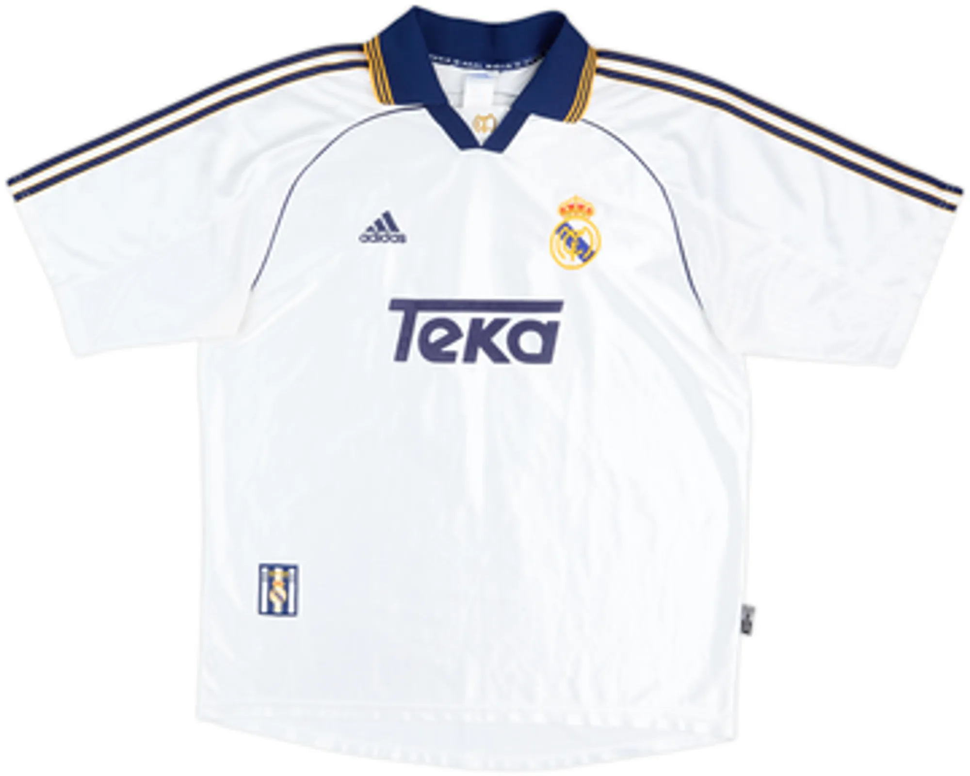 1998-00 Real Madrid Home Shirt R.Carlos #3 - 4/10 - (L)