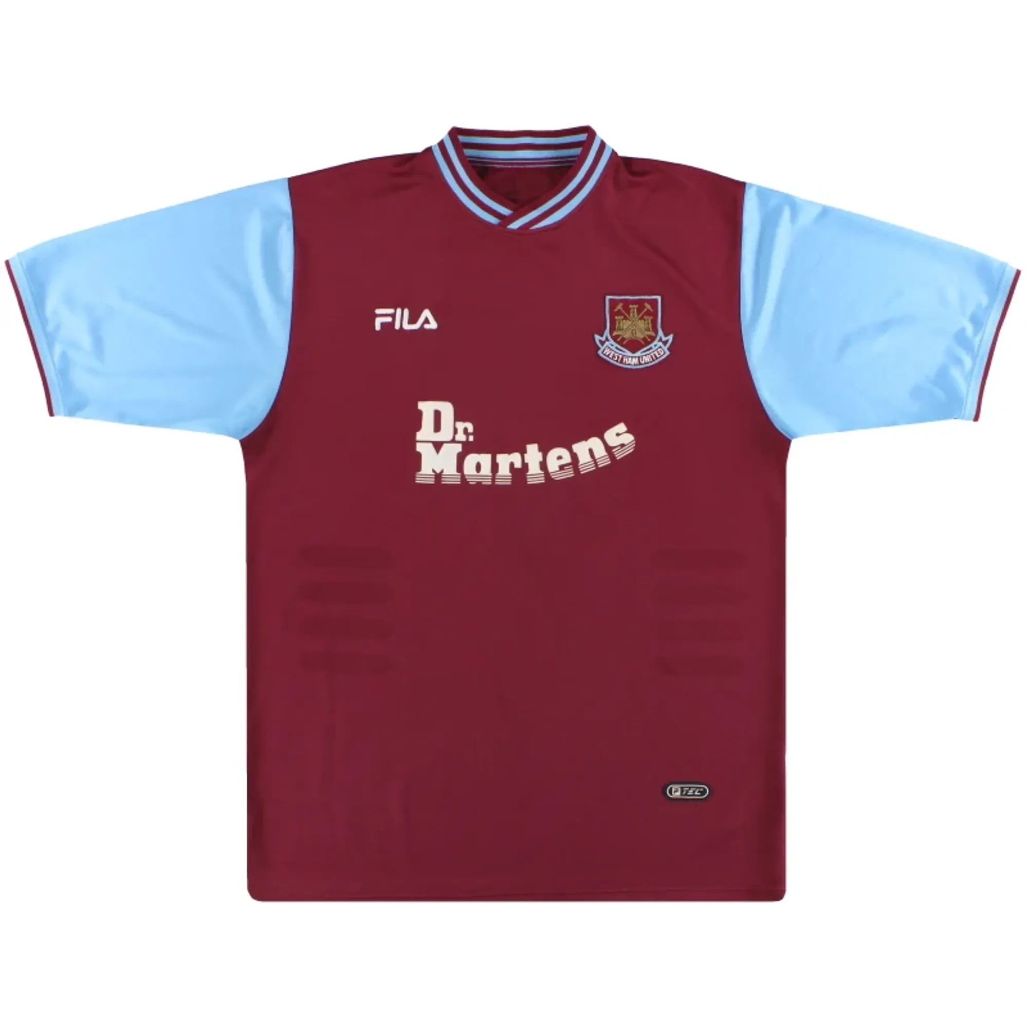 2001-03 West Ham Fila Home Shirt L - West Ham / Excellent