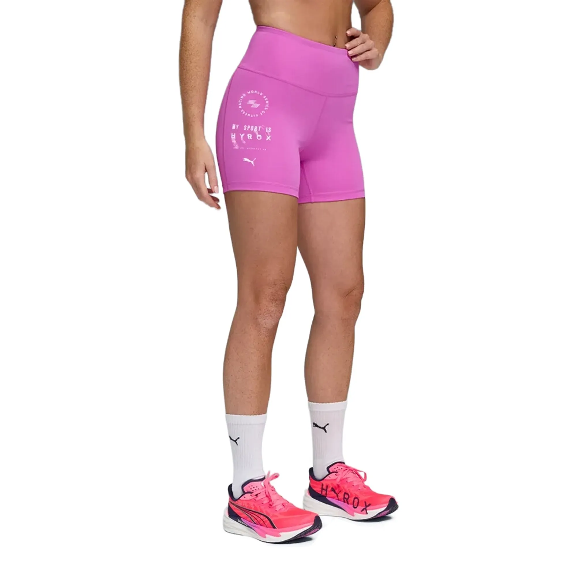 Puma HYROX short Running tights Women-pink