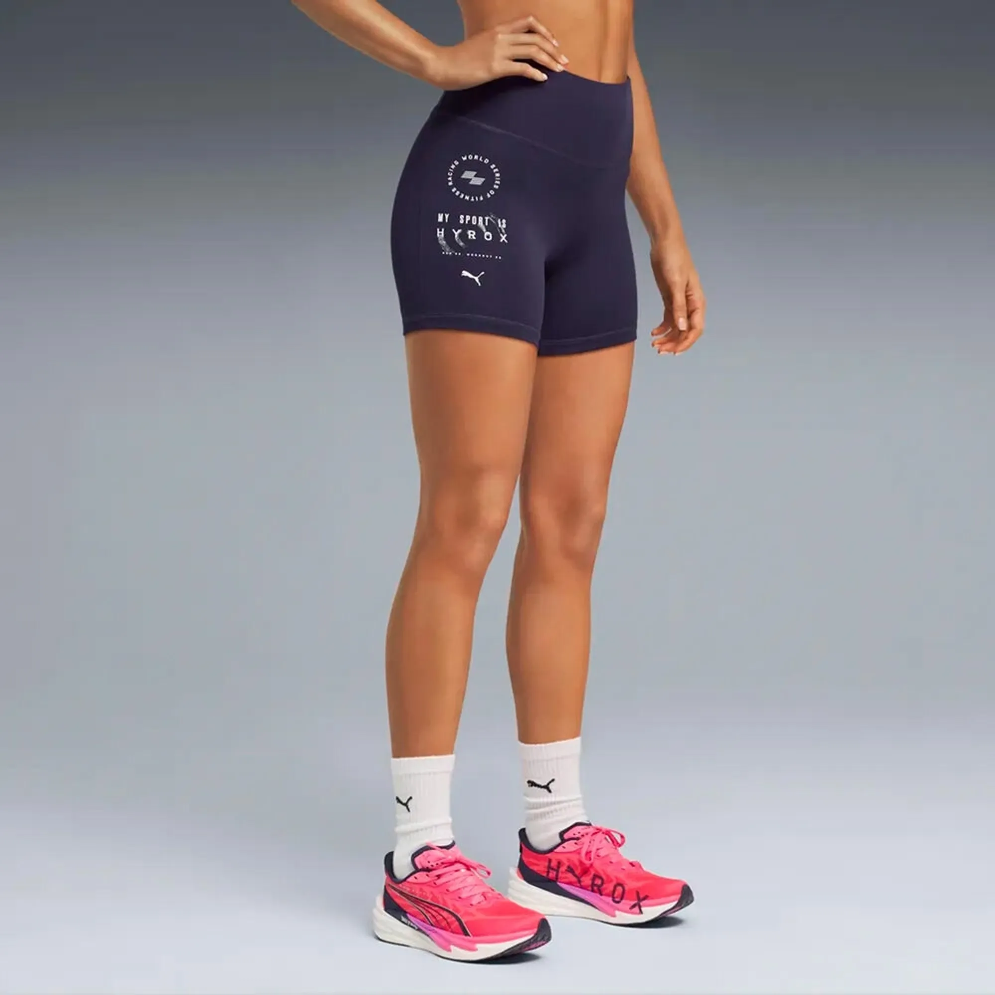 Puma HYROX short Running tights Women-violet